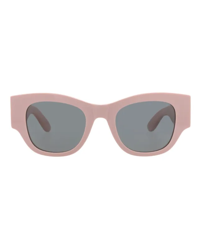 Alexander McQueen AM 0420S 30014616 005 Square Plastic Pink Sunglasses with Grey Lens sold by Gaffos