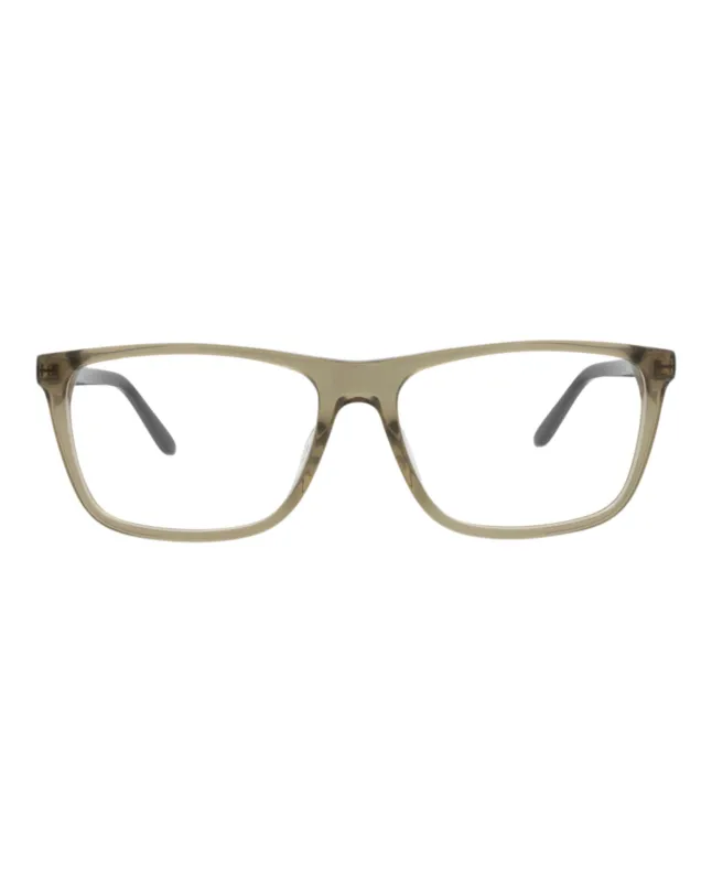 Alexander McQueen AM 0323O 30010869 003 Square Plastic Silver Optical Frames with Transparent Lens sold by Gaffos