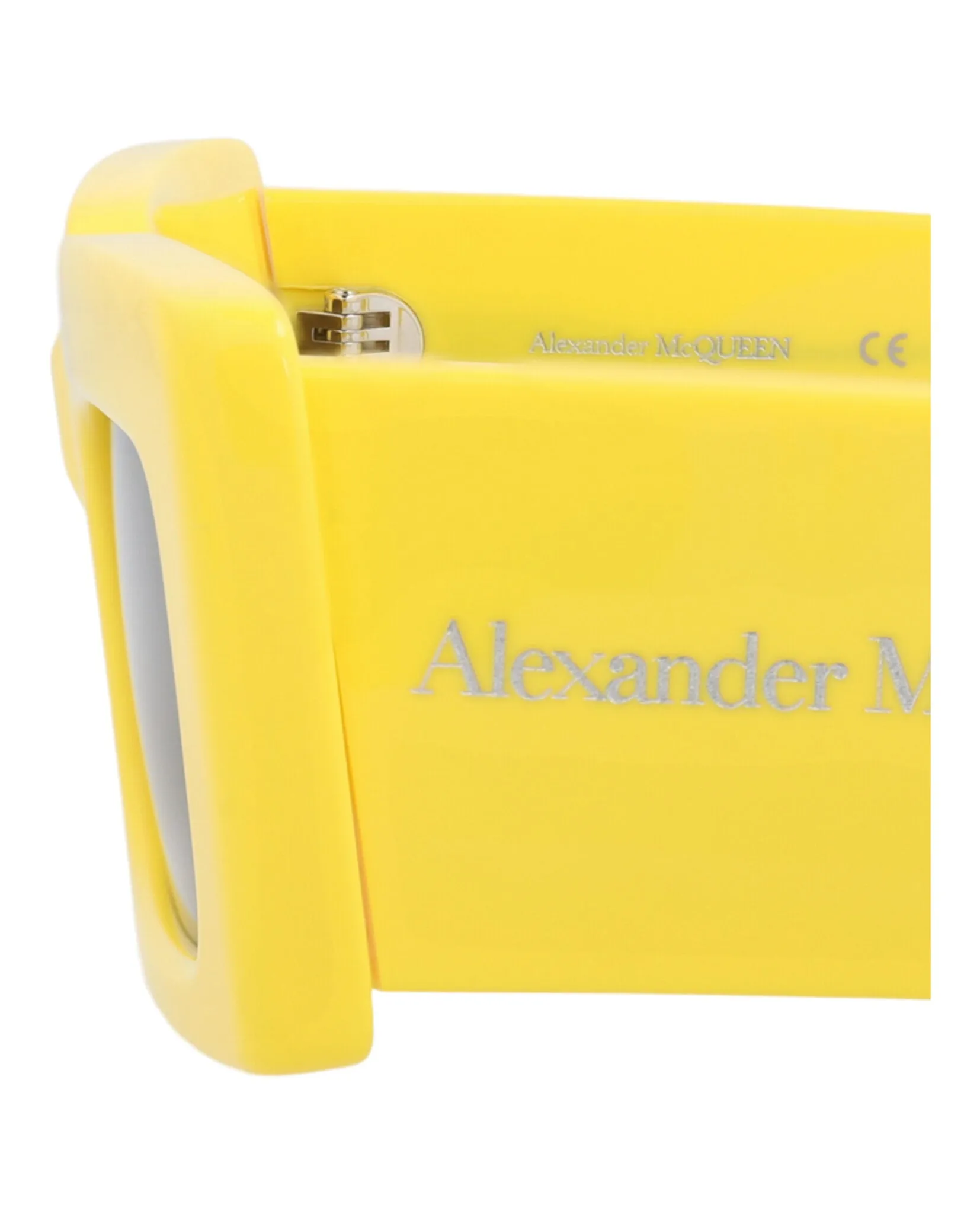 Alexander McQueen AM 0433S 30014631 004 Square Plastic Yellow Sunglasses with Brown Lens sold by Gaffos product image thumbnail 4