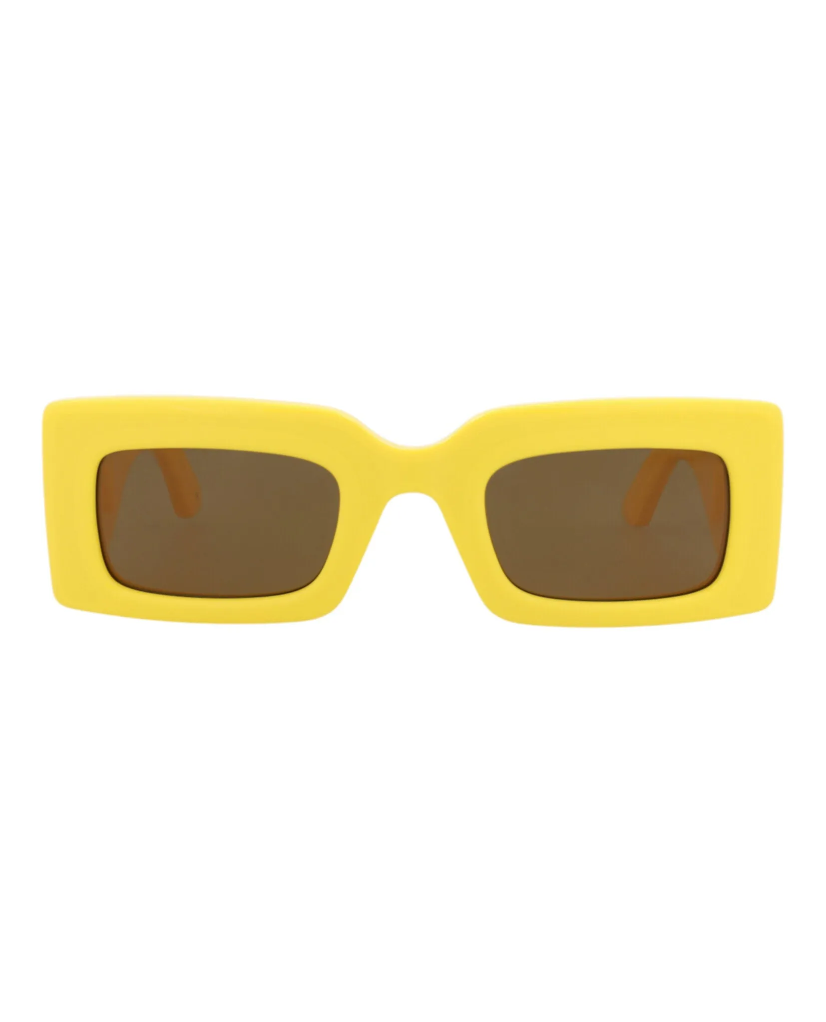 Alexander McQueen AM 0433S 30014631 004 Square Plastic Yellow Sunglasses with Brown Lens sold by Gaffos