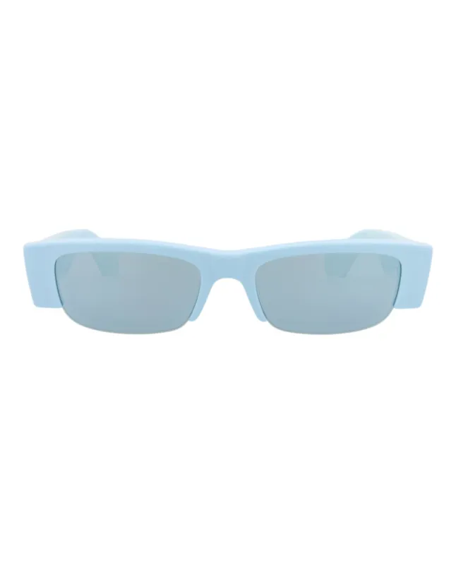 Alexander McQueen AM 0404S 30014335 004 Square Plastic Blue Sunglasses with Blue Lens sold by Gaffos