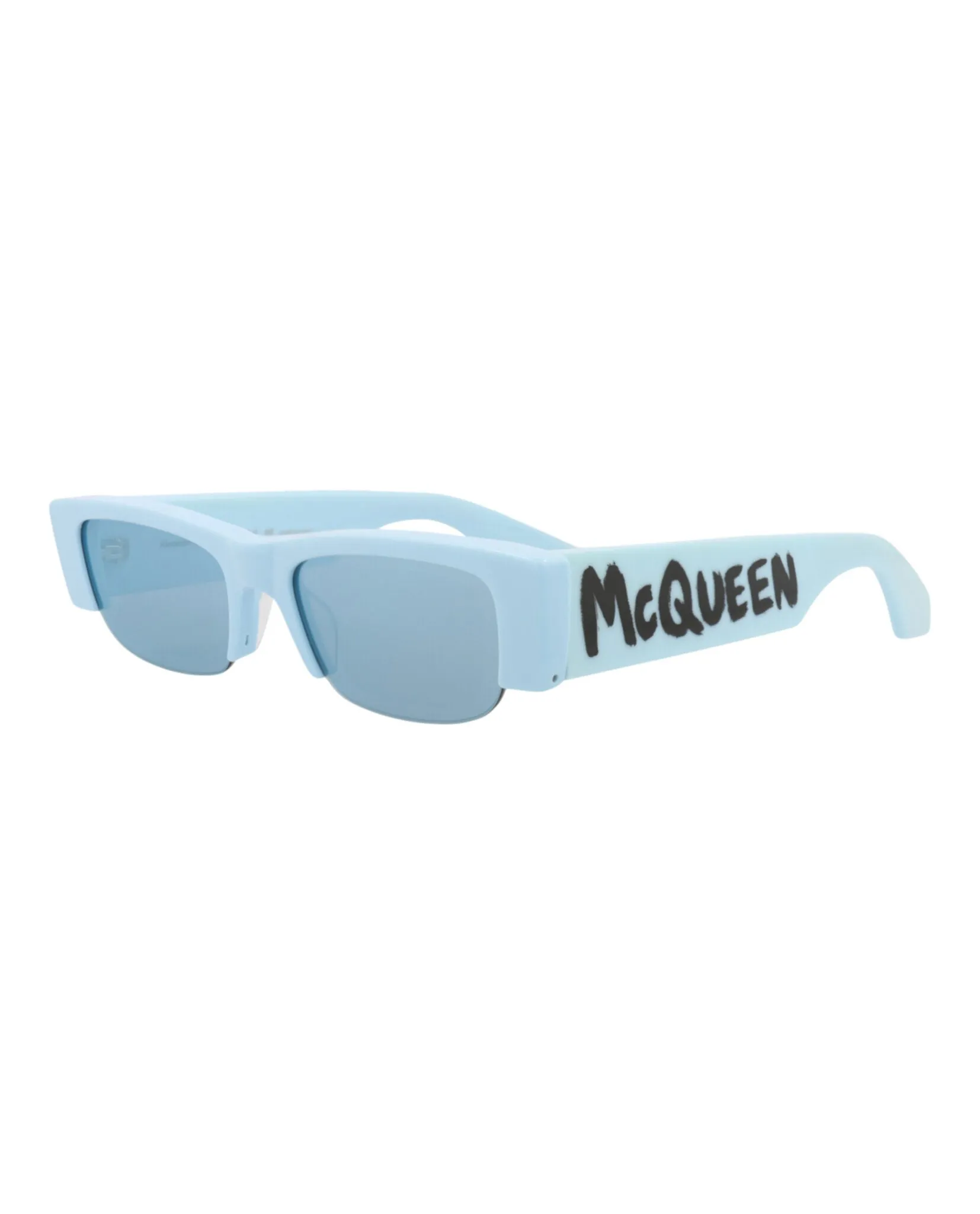 Alexander McQueen AM 0404S 30014335 004 Square Plastic Blue Sunglasses with Blue Lens sold by Gaffos product image thumbnail 2