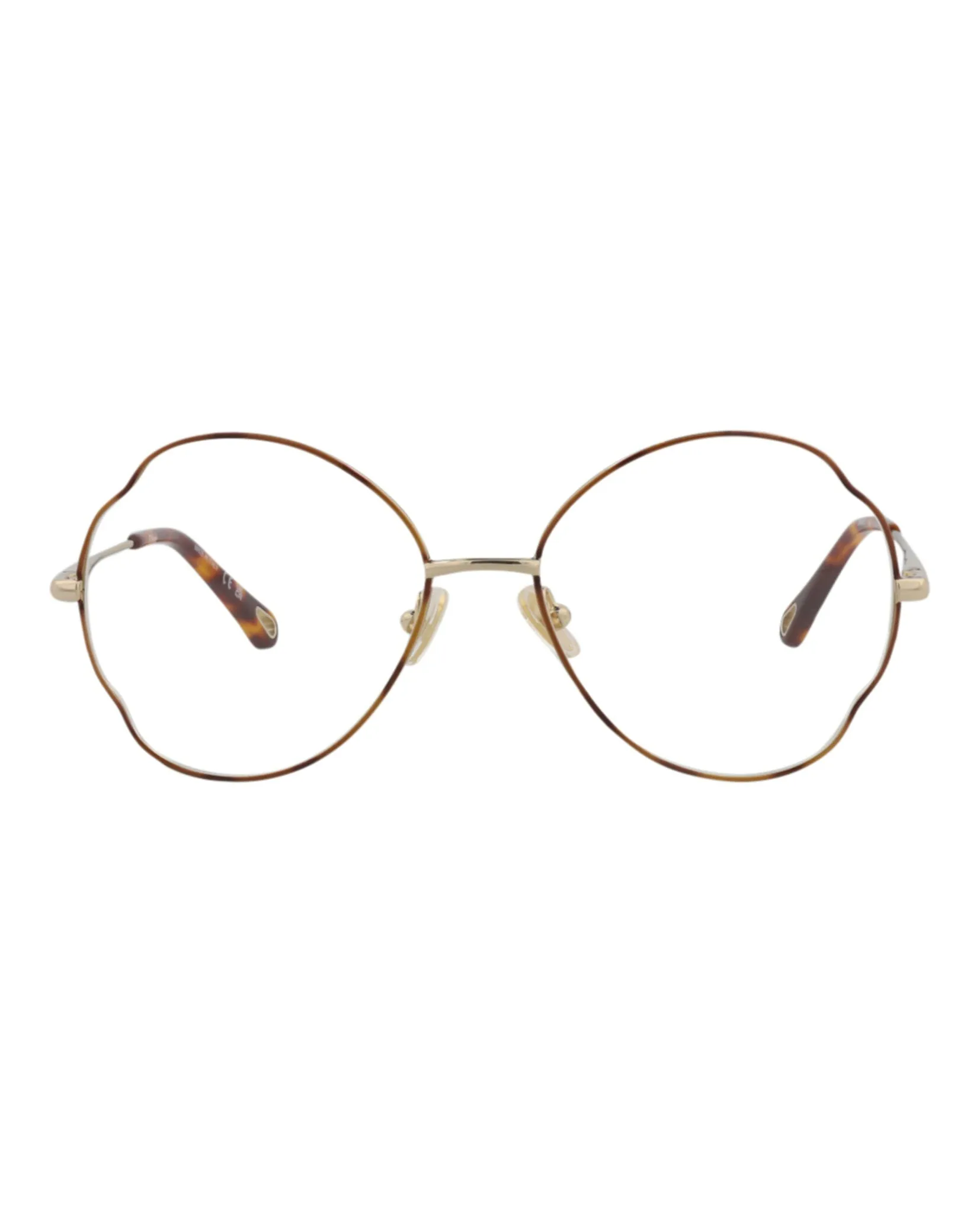 Chloé CH 0097O 30012431 004 Round Metal Gold Optical Frames with Transparent Lens sold by Gaffos