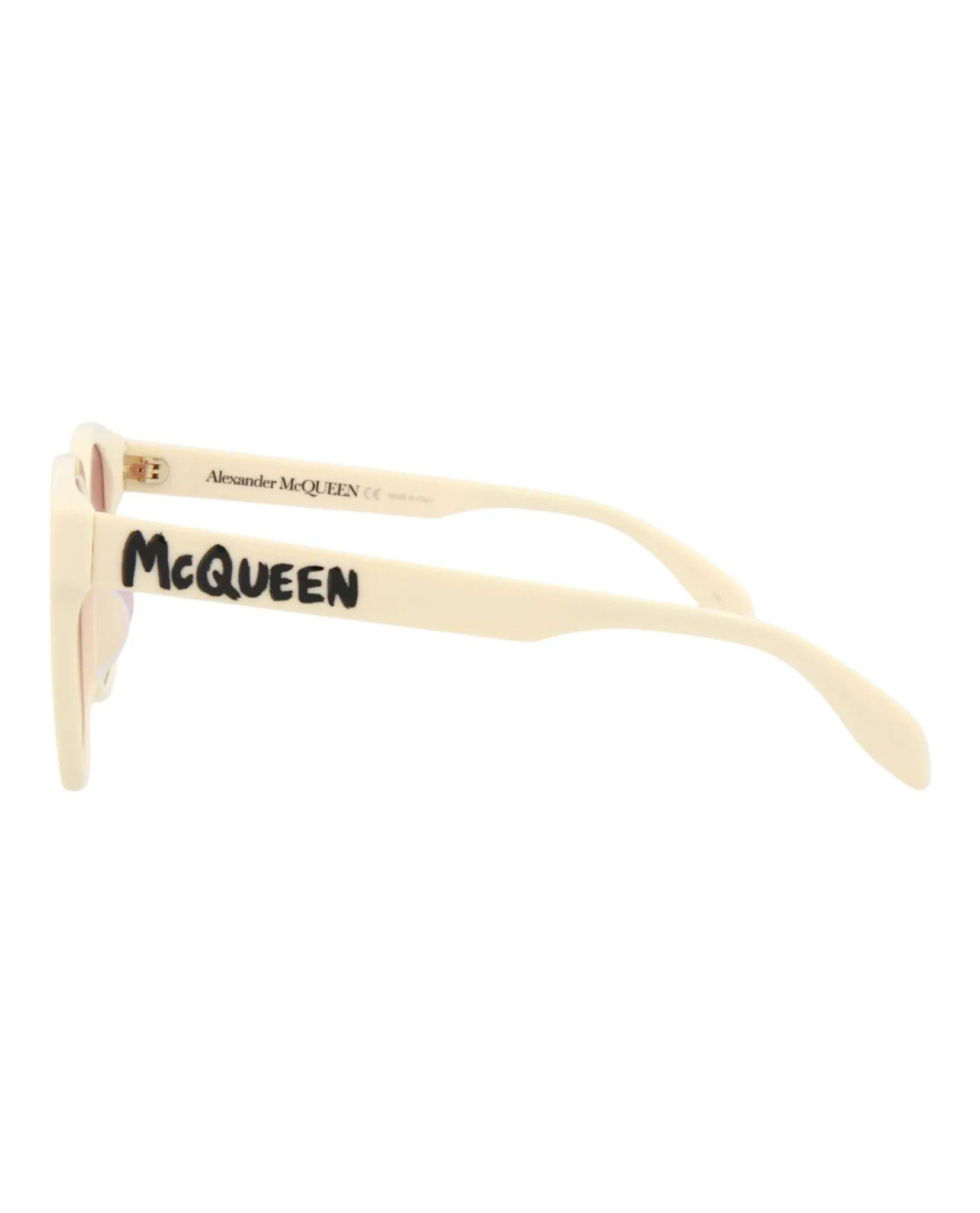 Alexander McQueen AM 0331SK 30011454 004 Square Plastic White Sunglasses with Pink Lens sold by Gaffos product image thumbnail 3