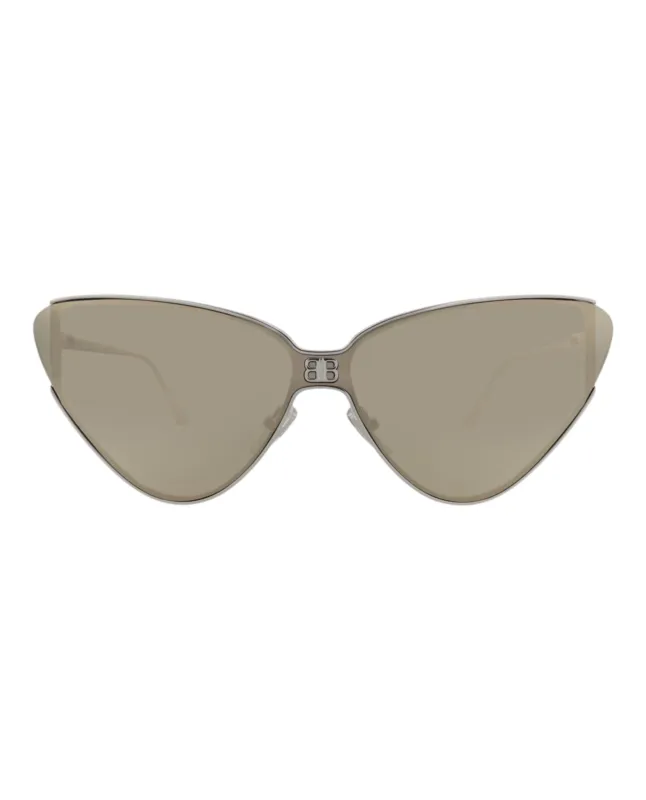 Balenciaga BB 0191S 30011959 005 Cat-Eye Metal Silver Sunglasses with Gold Lens sold by Gaffos