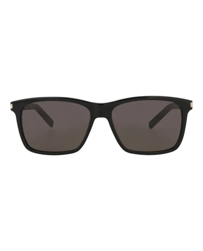 Saint Laurent SL 339 30008541 001 Square Plastic Black Sunglasses with Black Lens sold by Gaffos