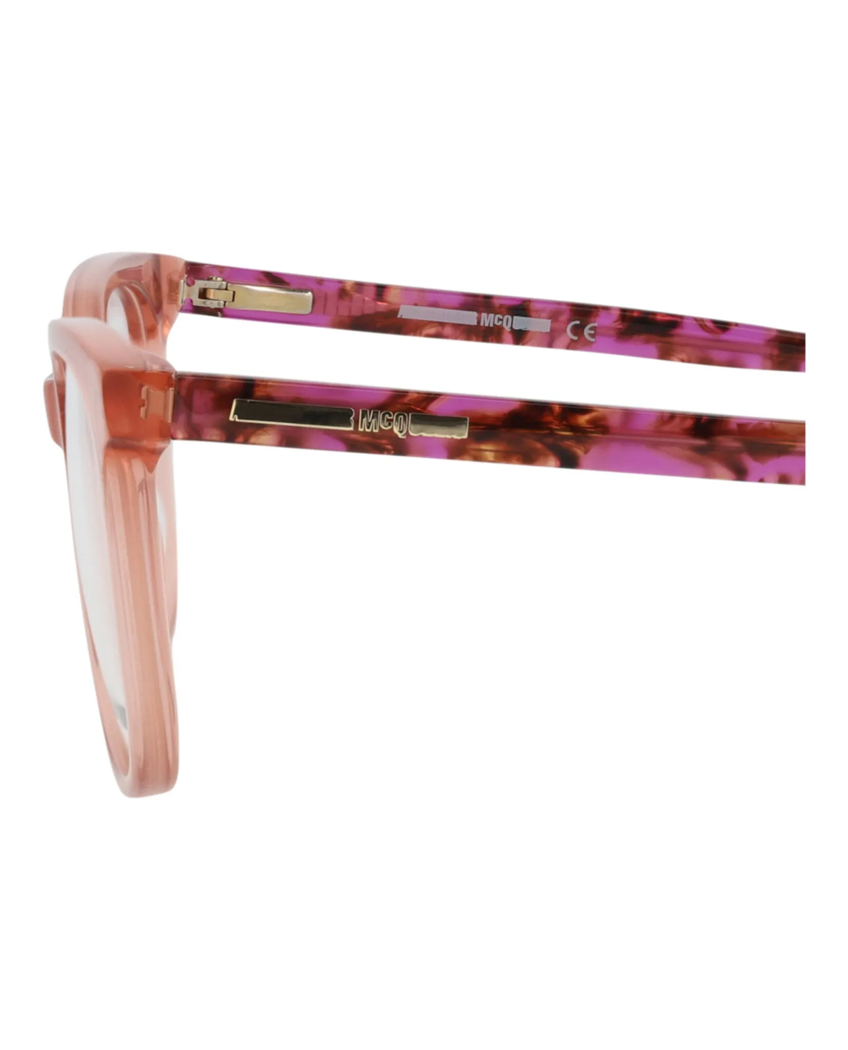 McQ Alexander McQueen MQ 0276O 30009165 003 Square Plastic Pink Optical Frames with Transparent Lens sold by Gaffos product image thumbnail 4