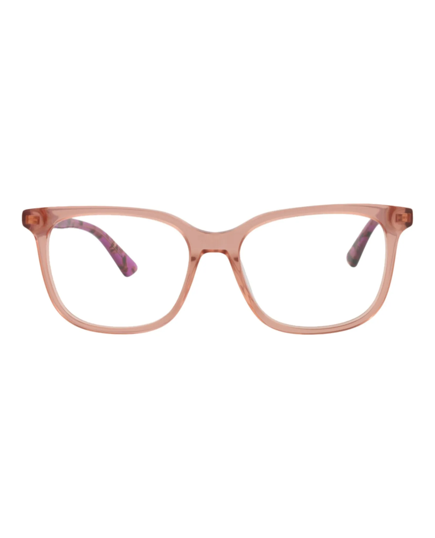 McQ Alexander McQueen MQ 0276O 30009165 003 Square Plastic Pink Optical Frames with Transparent Lens sold by Gaffos
