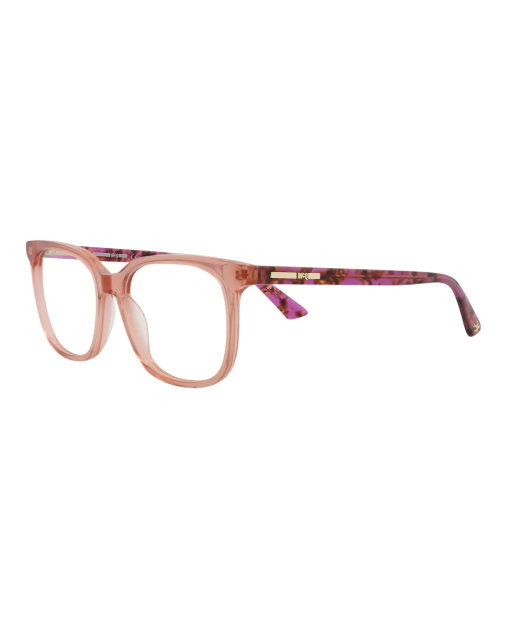 McQ Alexander McQueen MQ 0276O 30009165 003 Square Plastic Pink Optical Frames with Transparent Lens sold by Gaffos product image thumbnail 2