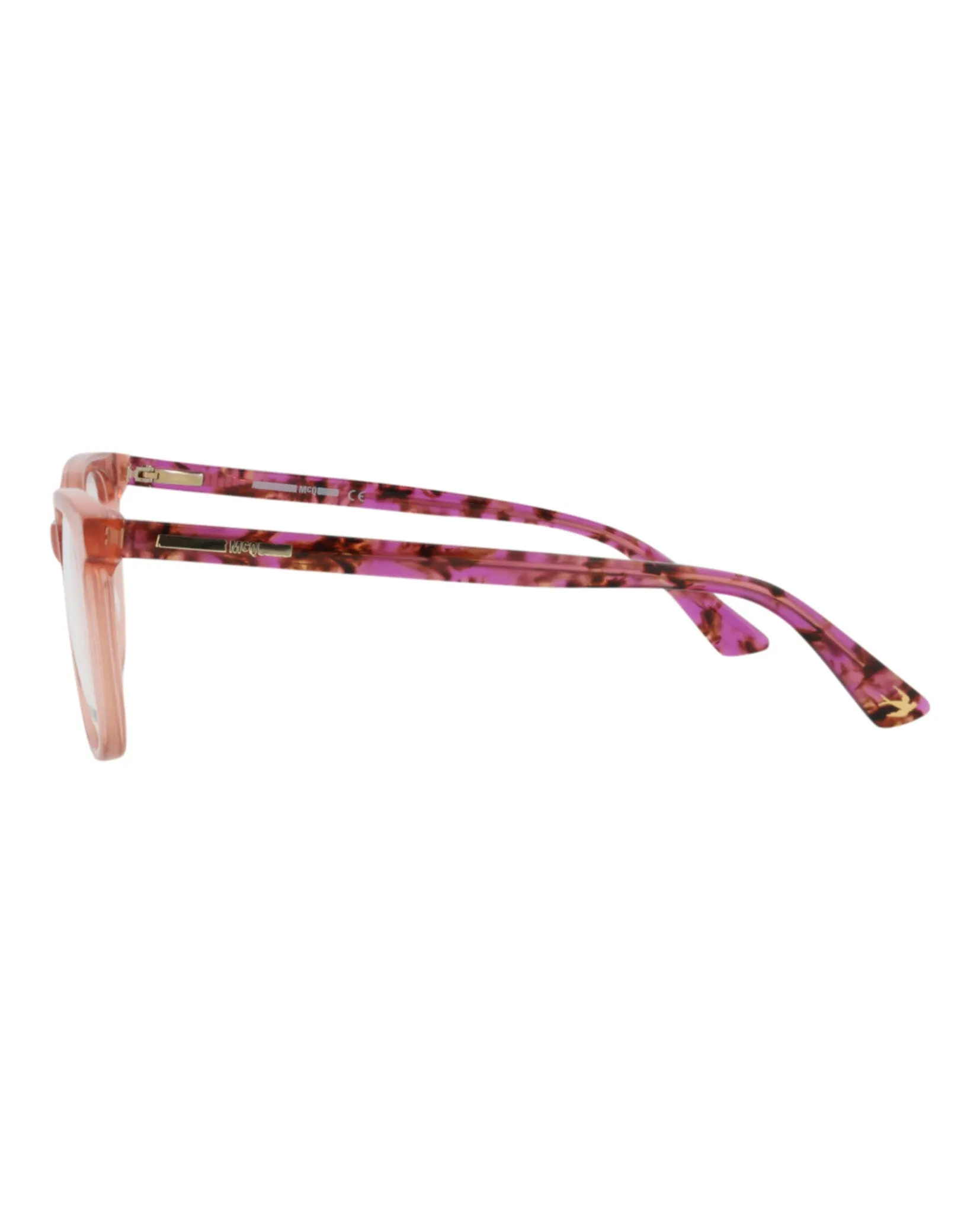 McQ Alexander McQueen MQ 0276O 30009165 003 Square Plastic Pink Optical Frames with Transparent Lens sold by Gaffos product image thumbnail 3