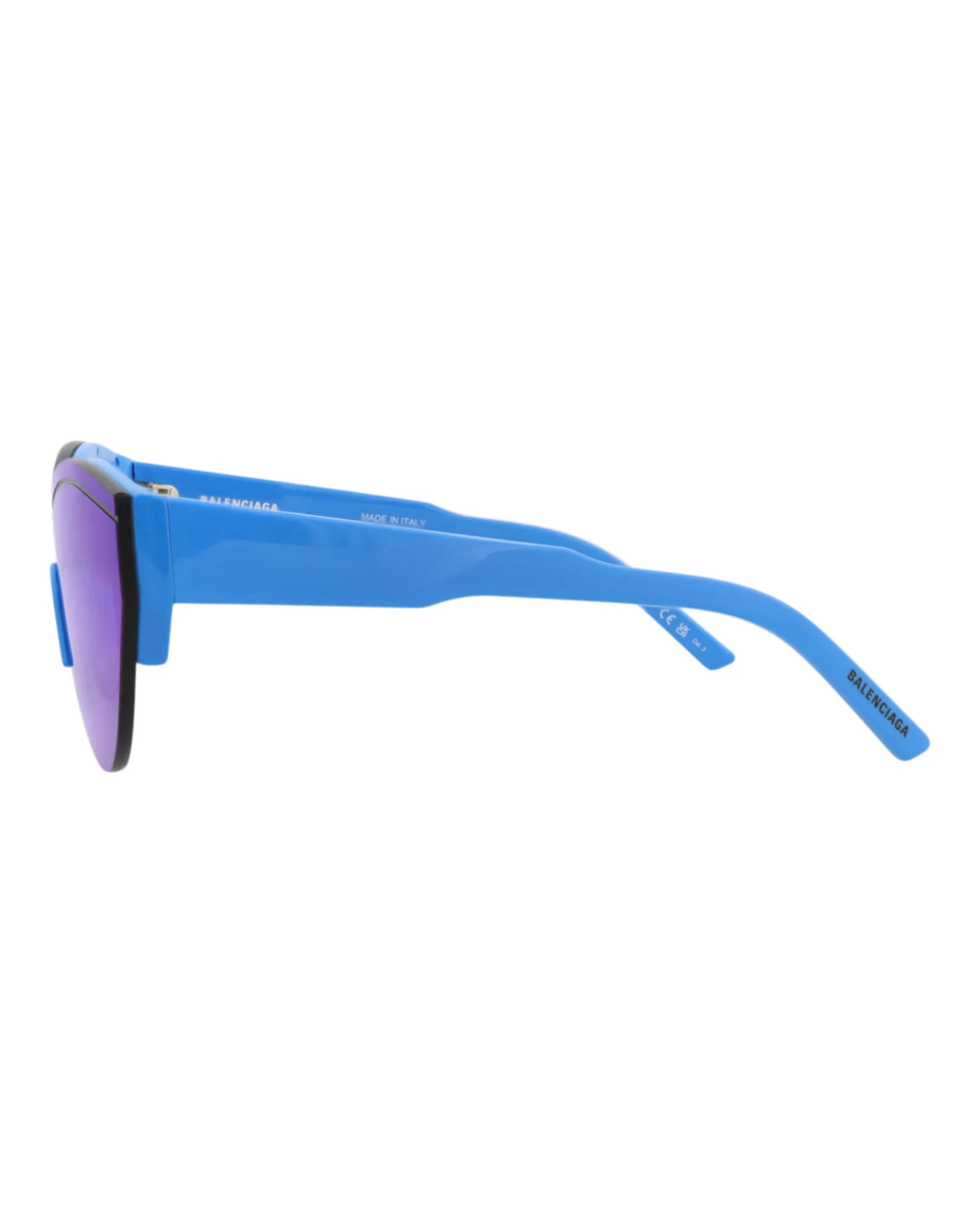 Balenciaga BB 0004S 30006541 013 Shield Plastic Blue Sunglasses with Blue Lens sold by Gaffos product image thumbnail 3