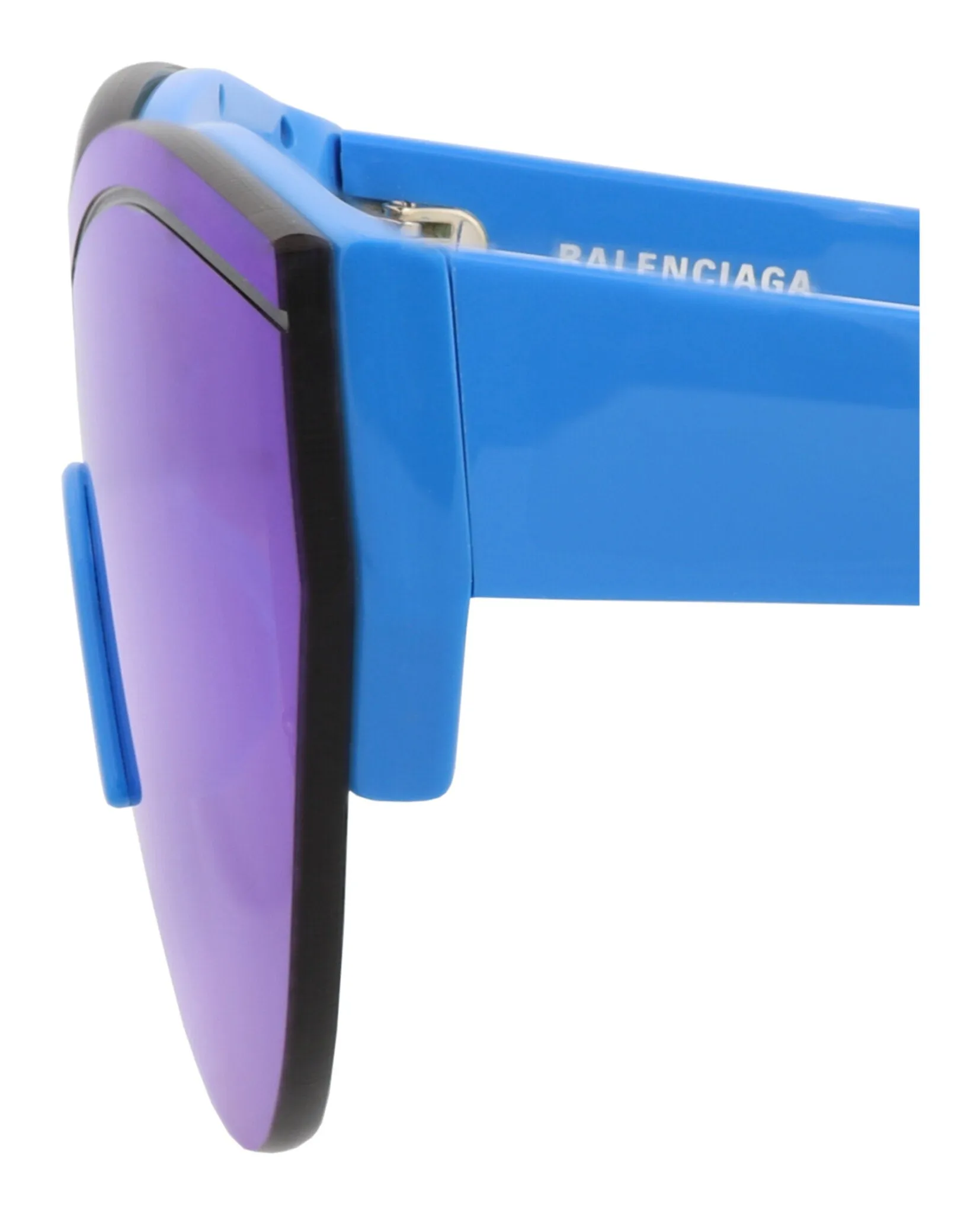 Balenciaga BB 0004S 30006541 013 Shield Plastic Blue Sunglasses with Blue Lens sold by Gaffos product image thumbnail 4