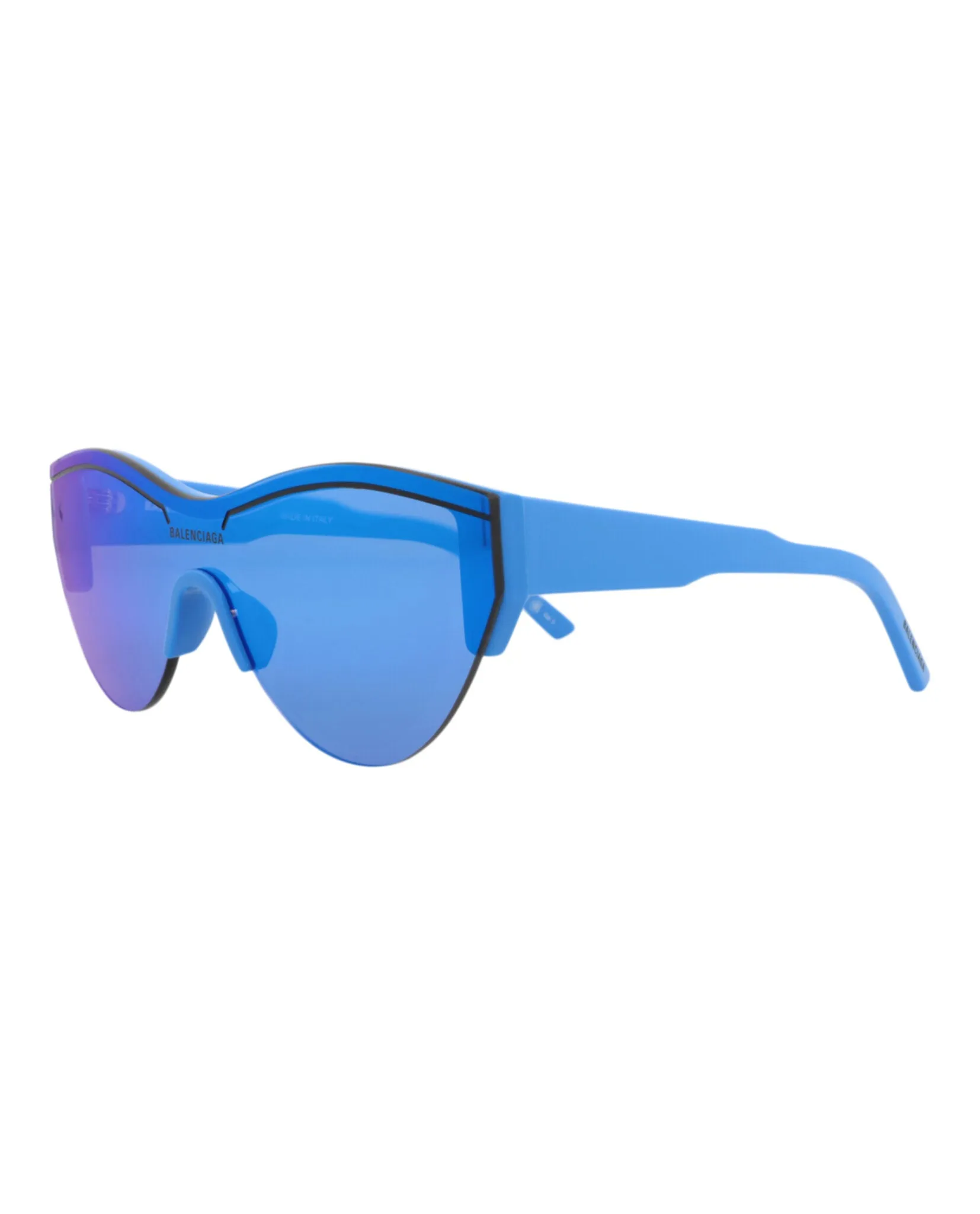 Balenciaga BB 0004S 30006541 013 Shield Plastic Blue Sunglasses with Blue Lens sold by Gaffos product image thumbnail 2