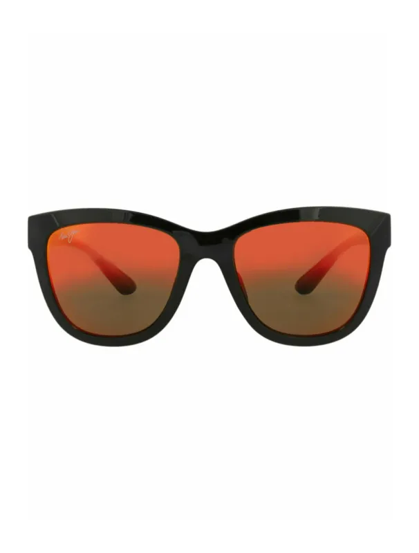 Maui Jim RM 448 02 Square Plastic Black Sunglasses with Lava Lens made by Maui Jim