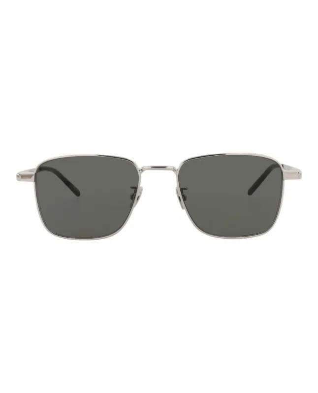 Saint Laurent SL 529 30013359 002 Square Metal Silver Sunglasses with Grey Lens sold by Gaffos