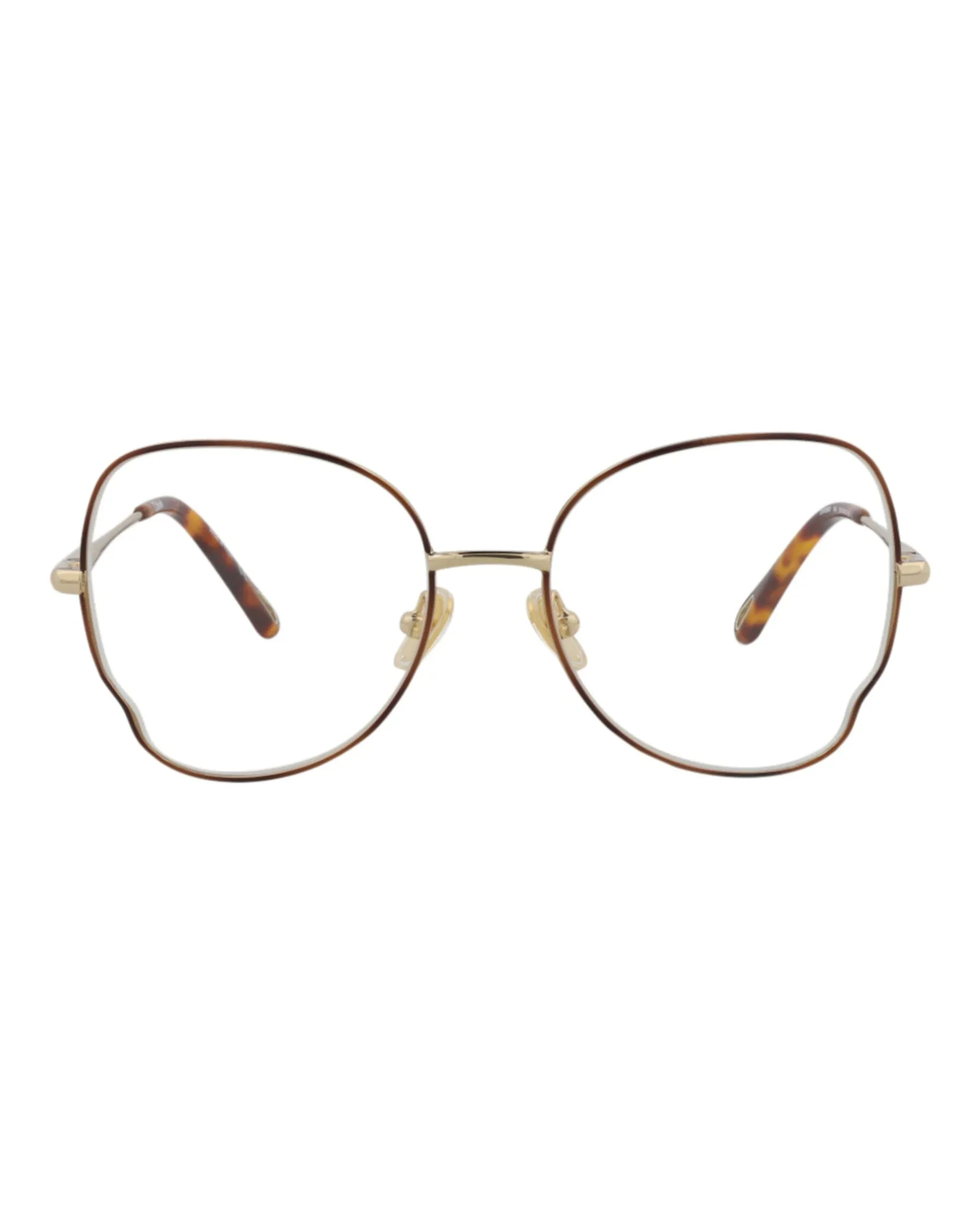 Chloé CH 0098O 30012434 004 Round Metal Gold Optical Frames with Transparent Lens sold by Gaffos