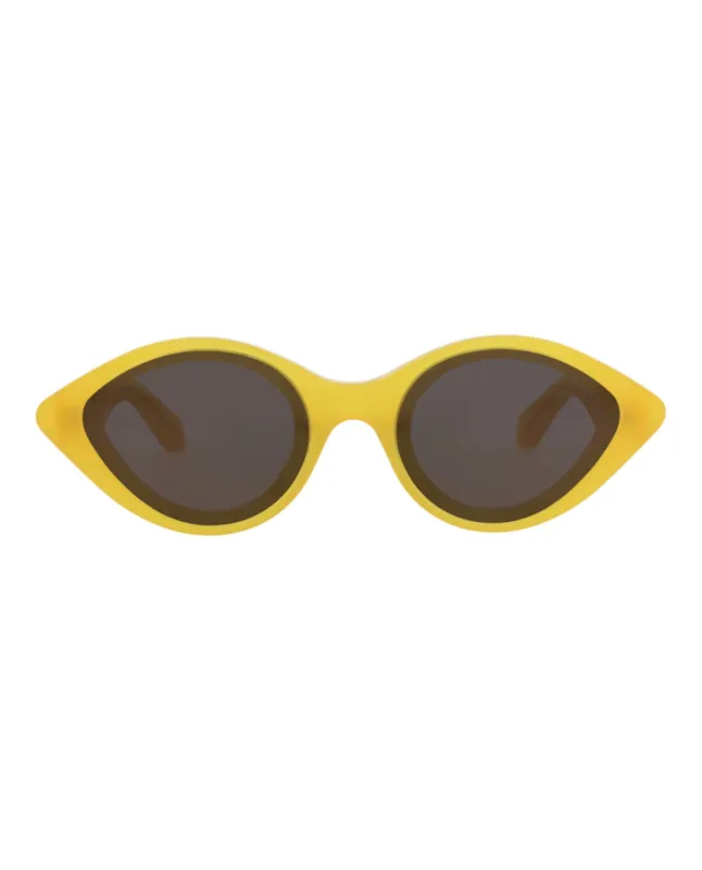 Alaia AA 0069S 30014222 003 Cat-Eye Plastic Yellow Sunglasses with Grey Lens sold by Gaffos