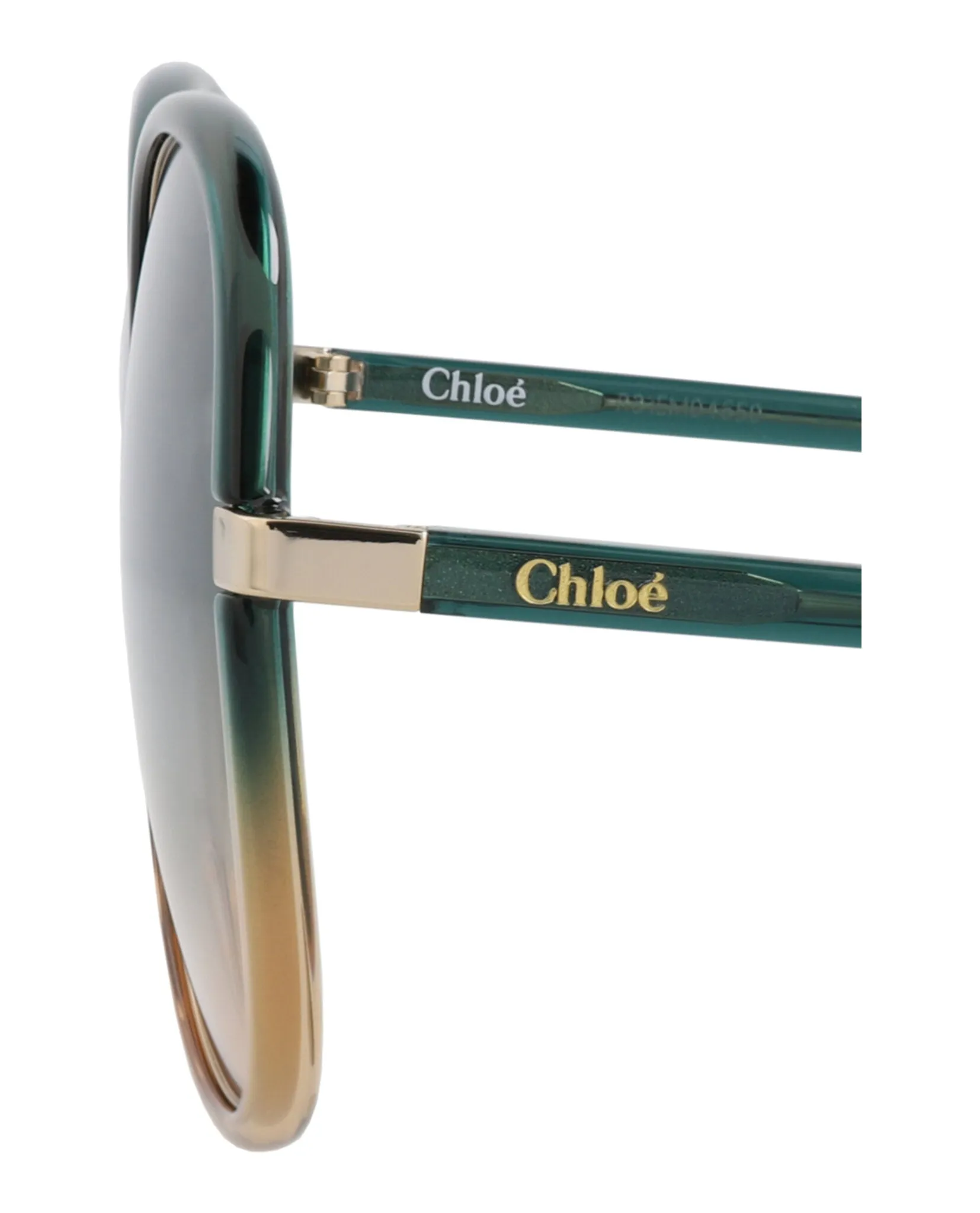 Chloé CH 0030S 30009792 006 Round Plastic Blue Sunglasses with Green Lens sold by Gaffos product image thumbnail 4