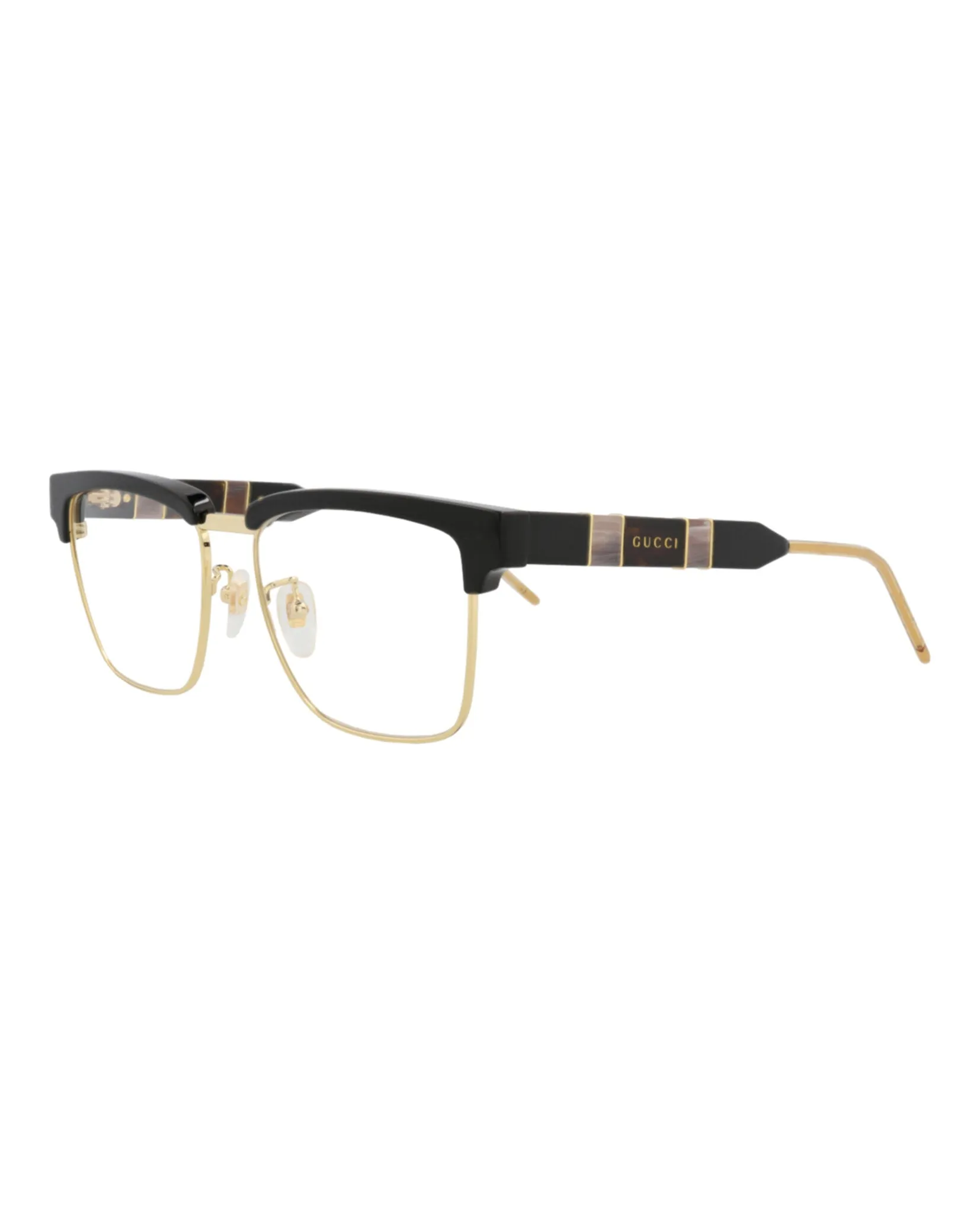 Gucci GG 0605O 30008100 001 Square Plastic Black Optical Frames with Transparent Lens sold by Gaffos product image thumbnail 2