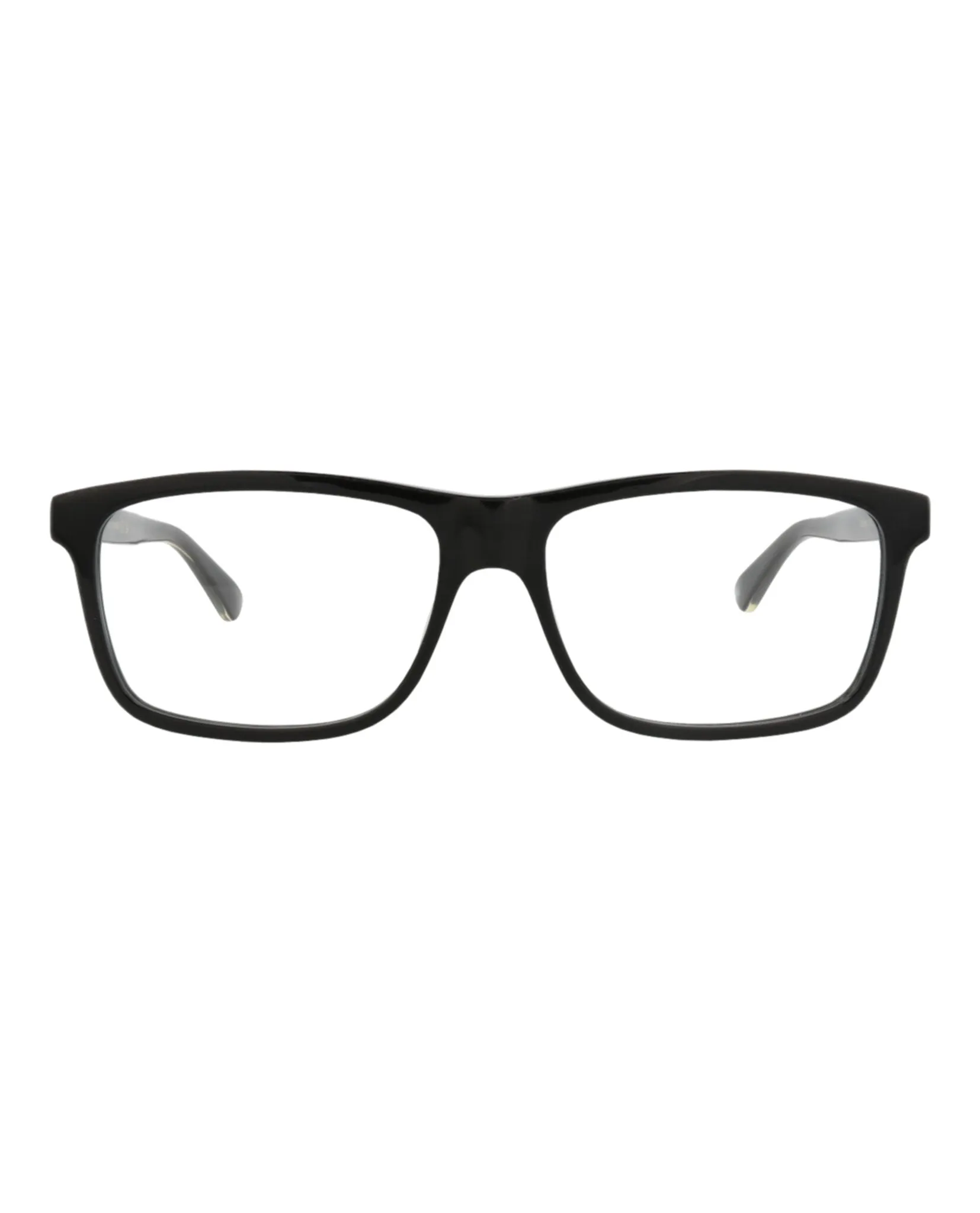 Gucci GG 0384O 30006049 004 Square Plastic Black Optical Frames with Transparent Lens sold by Gaffos