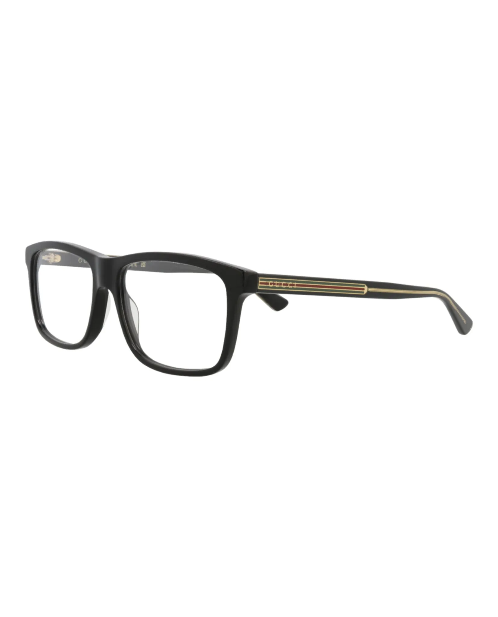 Gucci GG 0384O 30006049 004 Square Plastic Black Optical Frames with Transparent Lens sold by Gaffos product image thumbnail 2