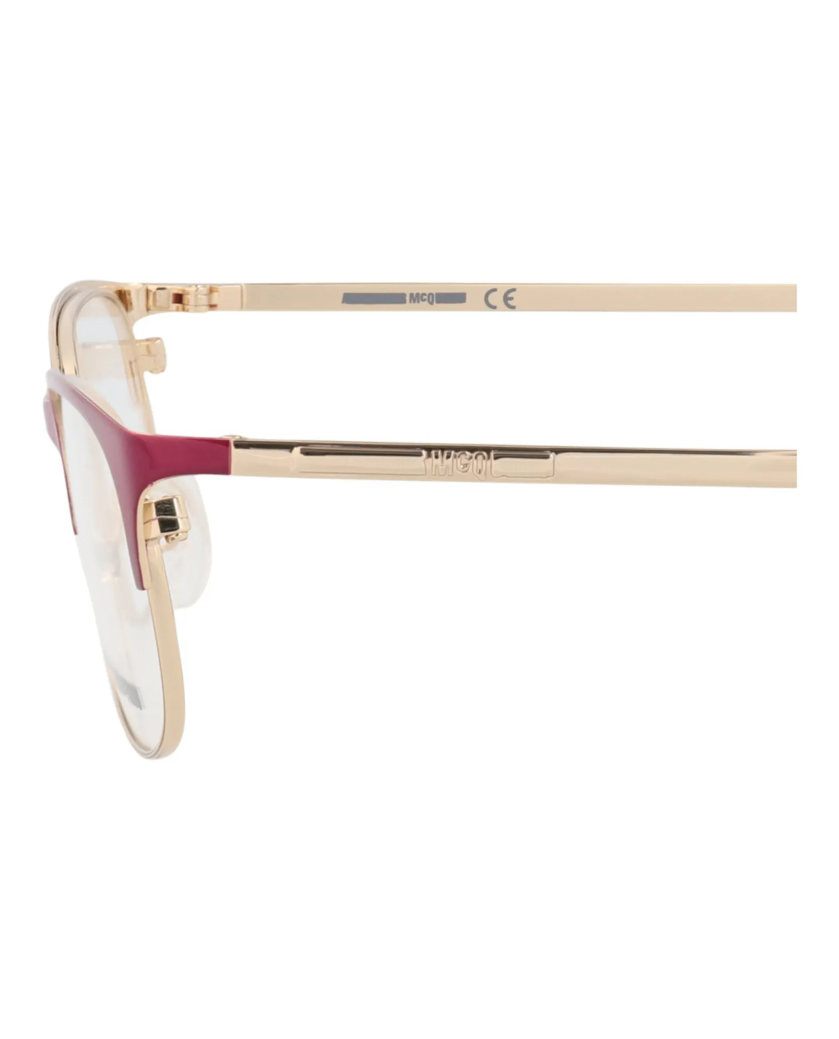 McQ Alexander McQueen MQ 0296OP 30009201 002 Round Metal Gold Optical Frames with Transparent Lens sold by Gaffos product image thumbnail 4