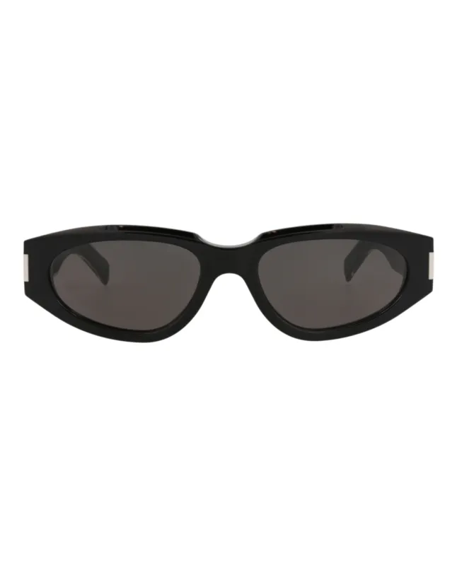 Saint Laurent SL 618 30014642 001 Round Plastic Black Sunglasses with Grey Lens sold by Gaffos