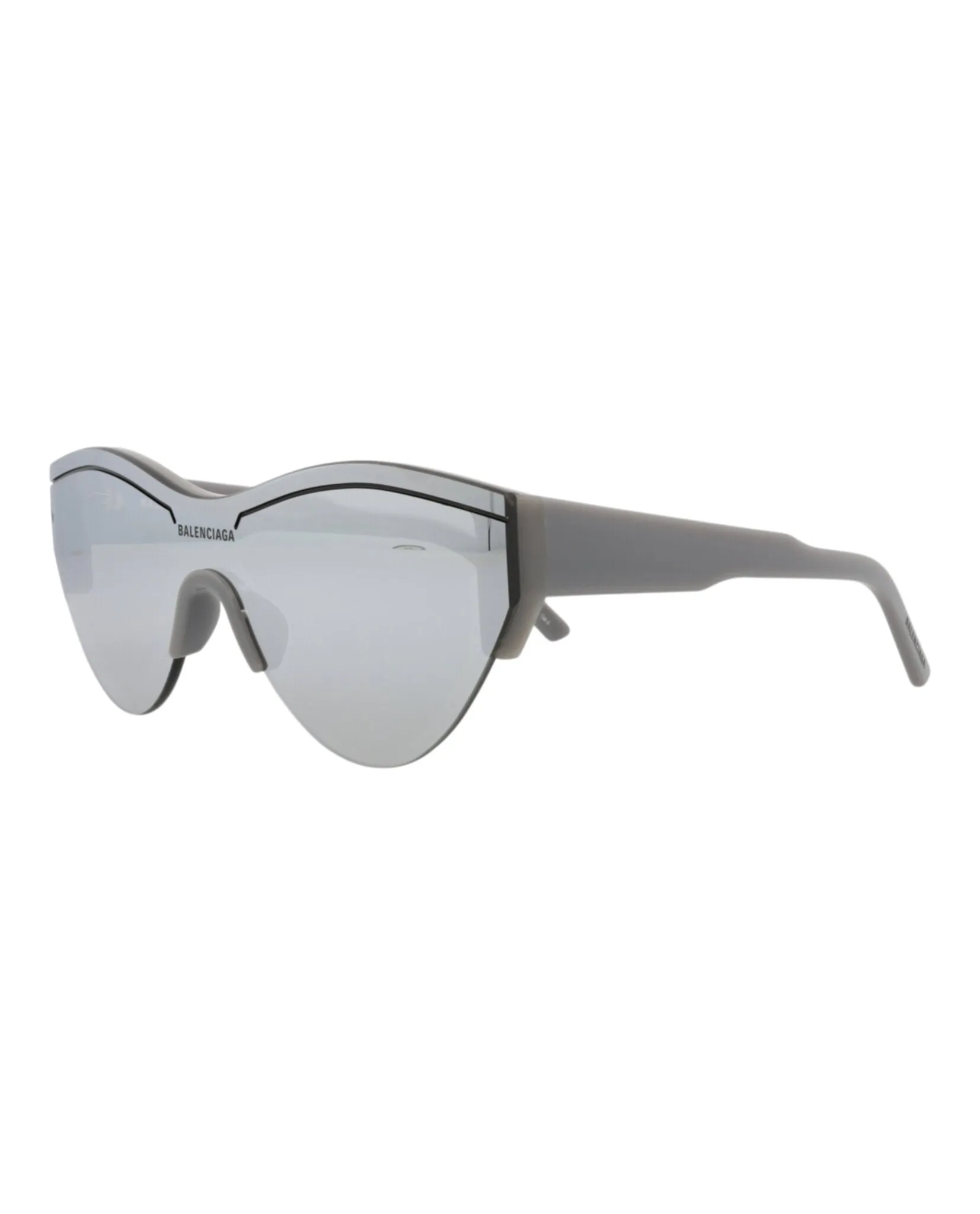Balenciaga BB 0004S 30006541 012 Shield Plastic Grey Sunglasses with Silver Lens sold by Gaffos product image thumbnail 2