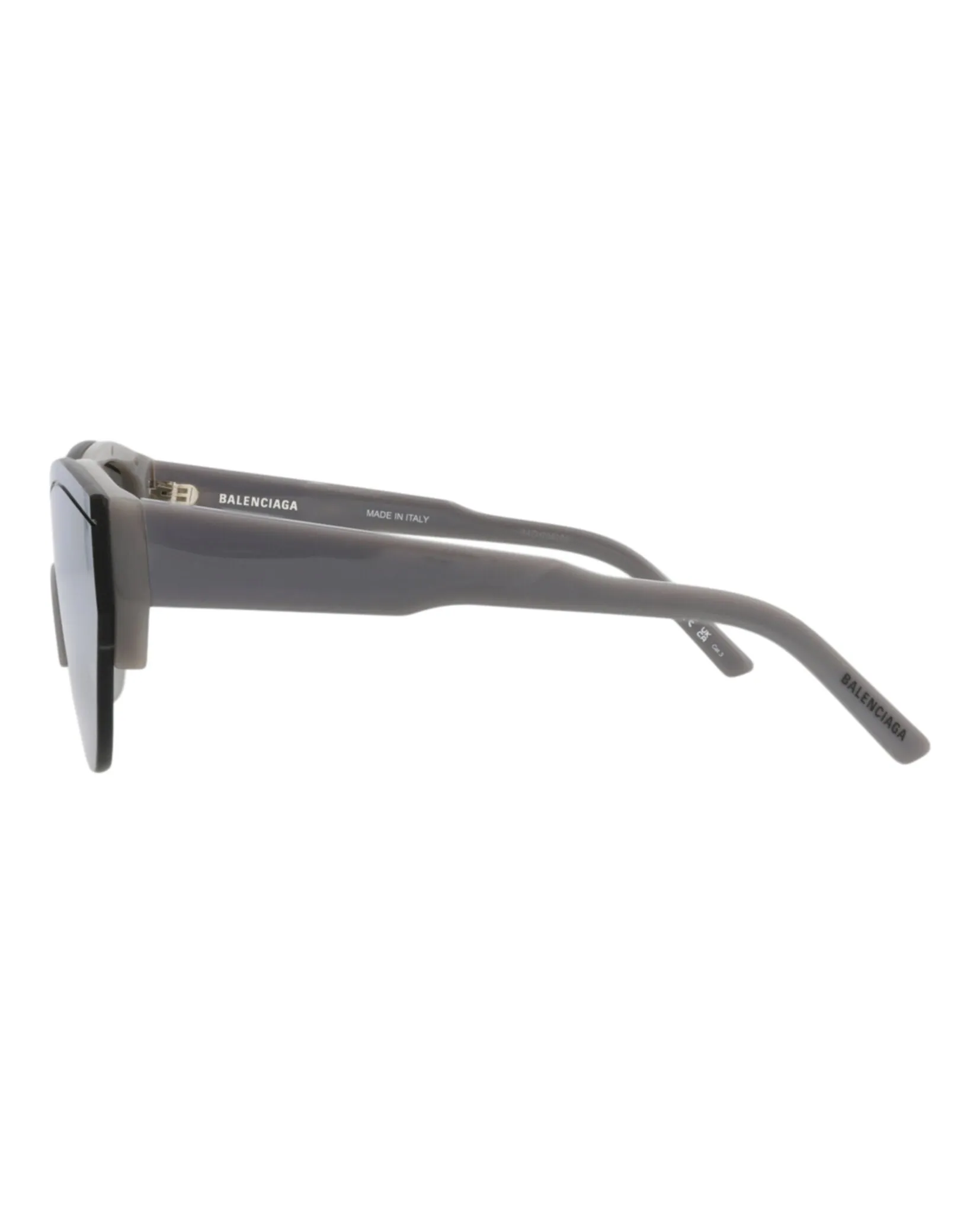 Balenciaga BB 0004S 30006541 012 Shield Plastic Grey Sunglasses with Silver Lens sold by Gaffos product image thumbnail 3