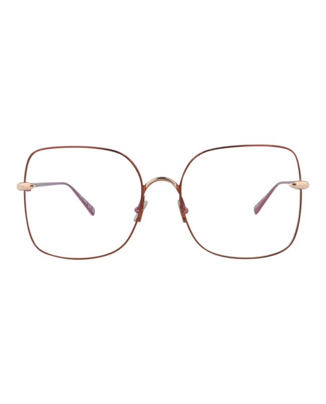 Pomellato PM 0108O 30012013 003 Square Metal Brown Optical Frames with Brown Lens sold by Gaffos