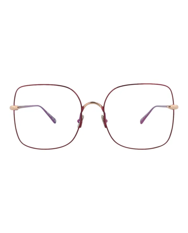 Pomellato PM 0108O 30012013 002 Square Metal Violet Optical Frames with Transparent Lens sold by Gaffos