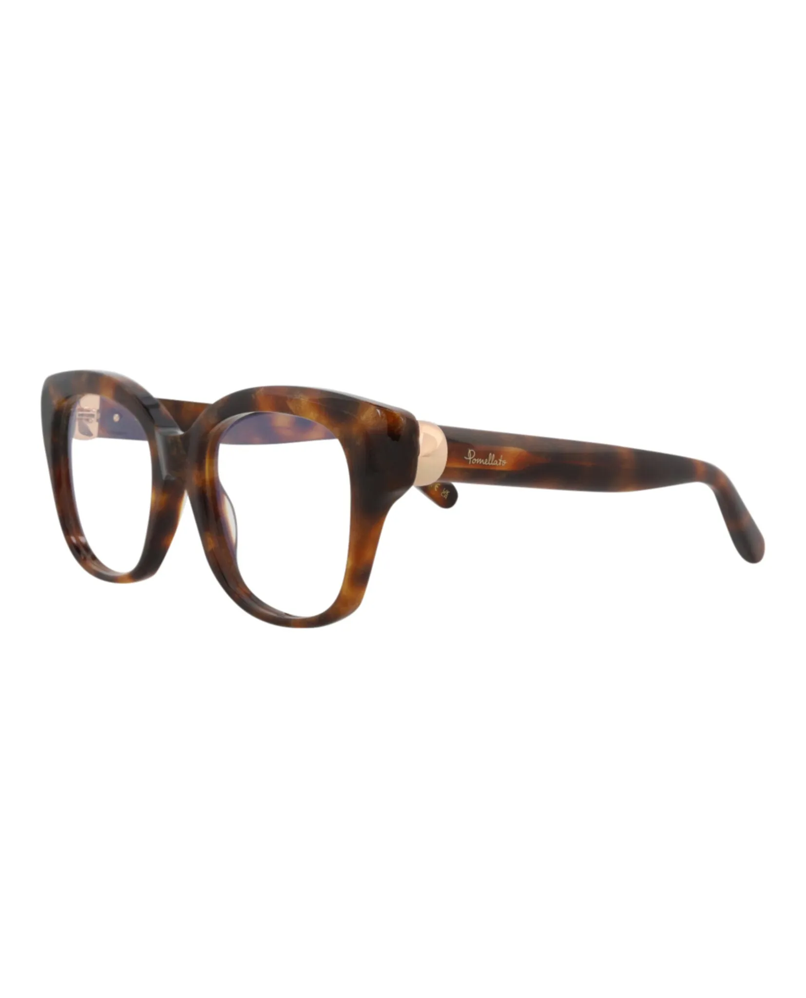 Pomellato PM 0121O 30014239 002 Square Plastic Havana Optical Frames with Transparent Lens sold by Gaffos product image thumbnail 2