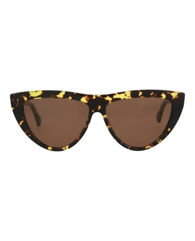 Bottega Veneta BV 1018S 30008309 002 Cat-Eye Plastic Havana Sunglasses with Brown Lens sold by Gaffos