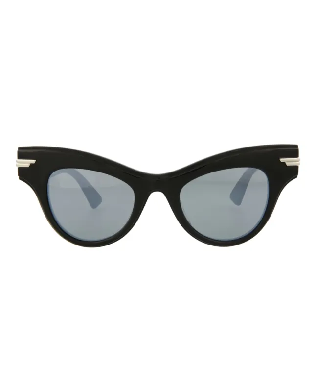Bottega Veneta BV 1004S 30007851 006 Cat-Eye Plastic Black Sunglasses with Silver Lens sold by Gaffos
