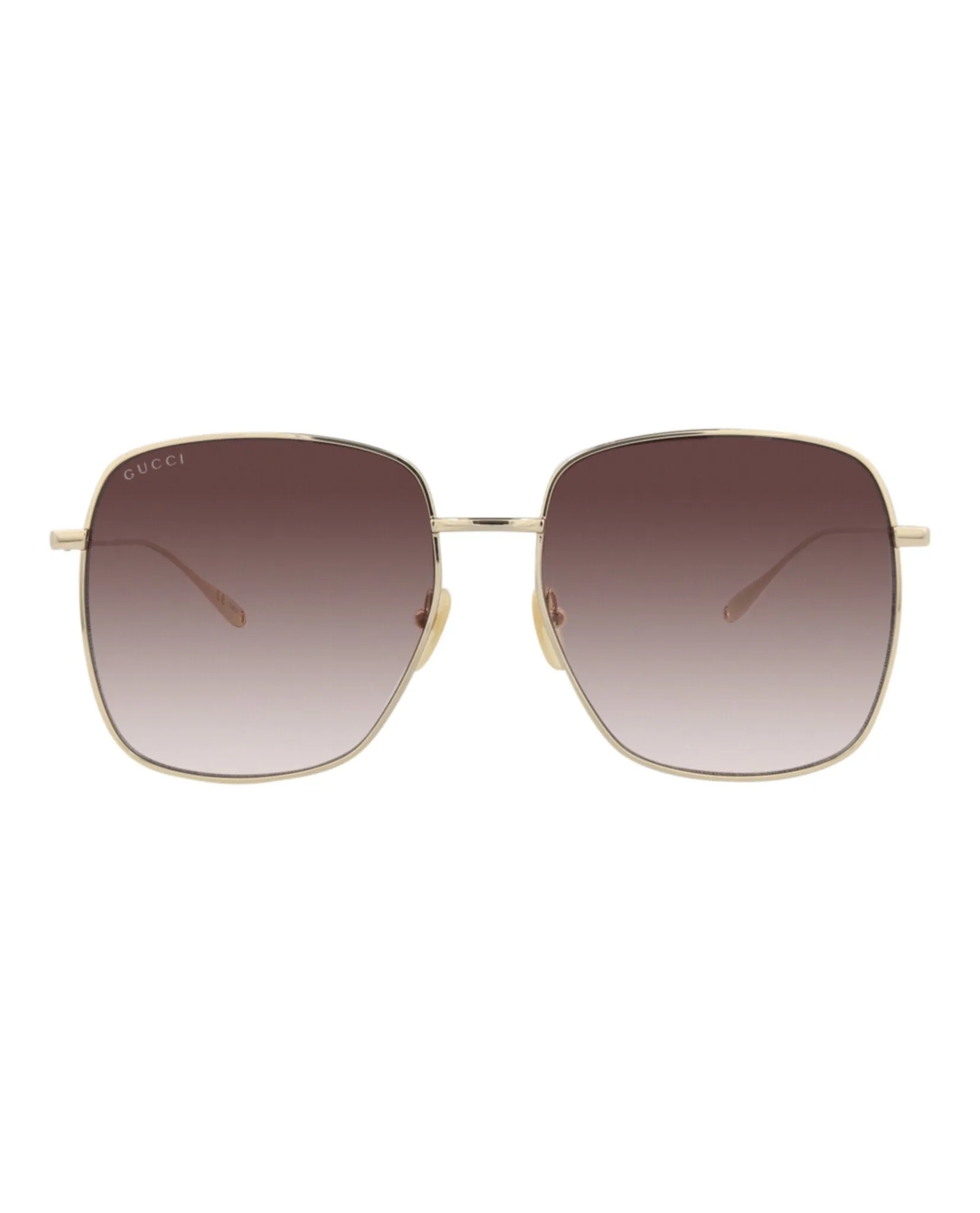 Gucci GG 1031S 30011783 010 Square Metal Gold Sunglasses with Red Lens sold by Gaffos