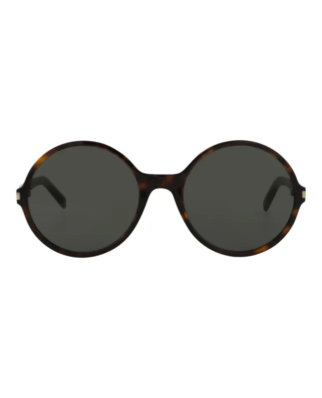 Saint Laurent SL 450 30011068 002 Round Plastic Havana Sunglasses with Grey Lens sold by Gaffos