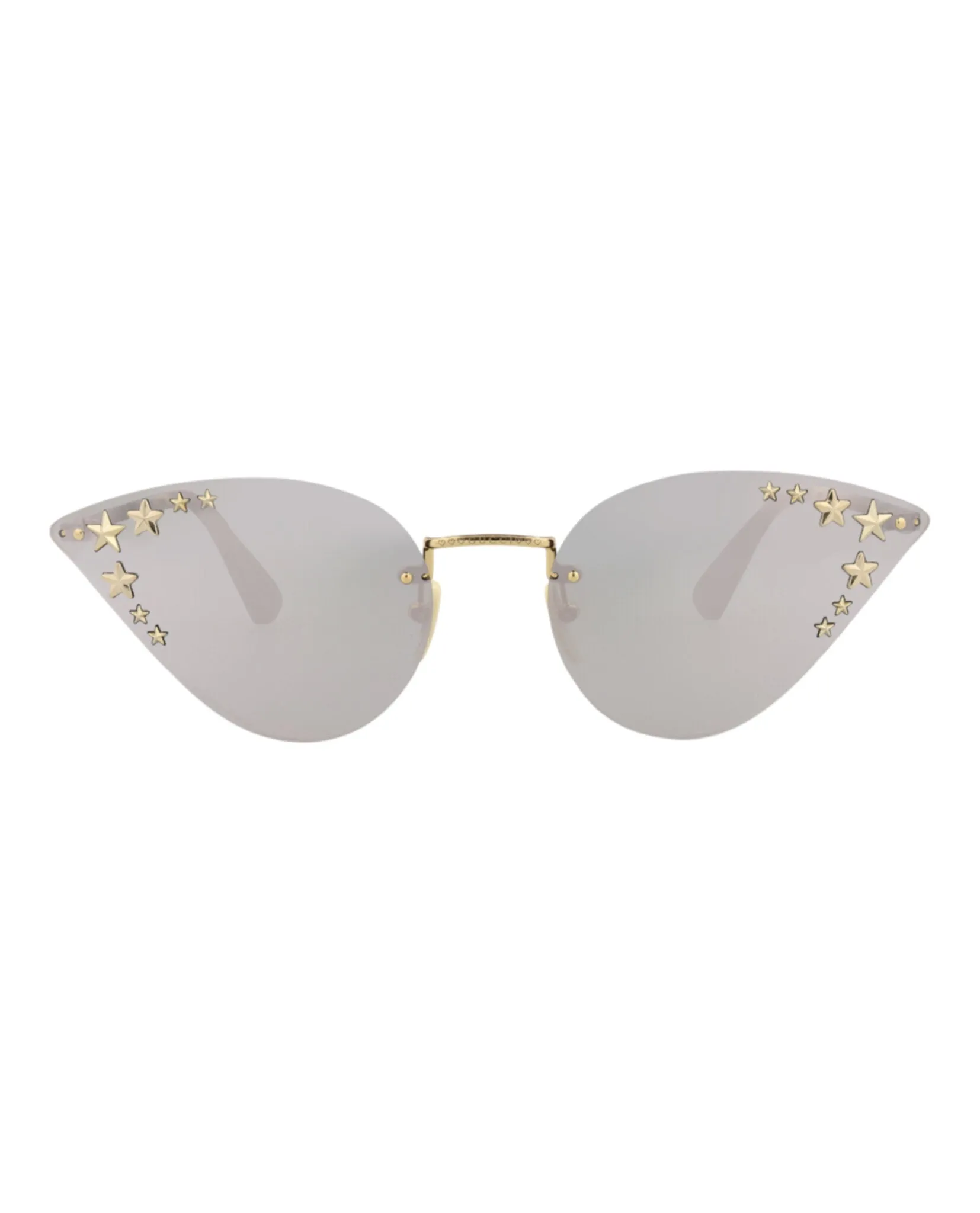 Gucci GG 0898S 30010504 002 Cat-Eye Metal Gold Sunglasses with Silver Lens sold by Gaffos