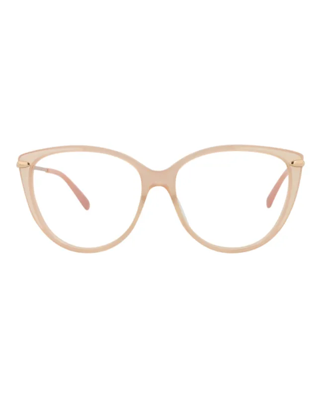 Pomellato PM 0089O 30008788 004 Cat-Eye Plastic Gold Optical Frames with Transparent Lens sold by Gaffos