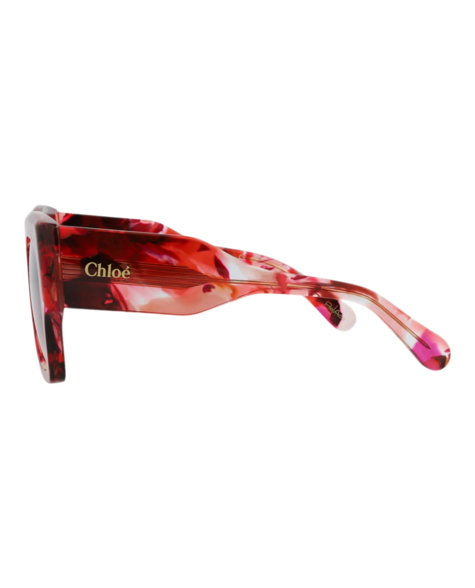 Chloé CH 0252S 30015701 007 Square Plastic Red Sunglasses with Violet Lens sold by Gaffos product image thumbnail 3
