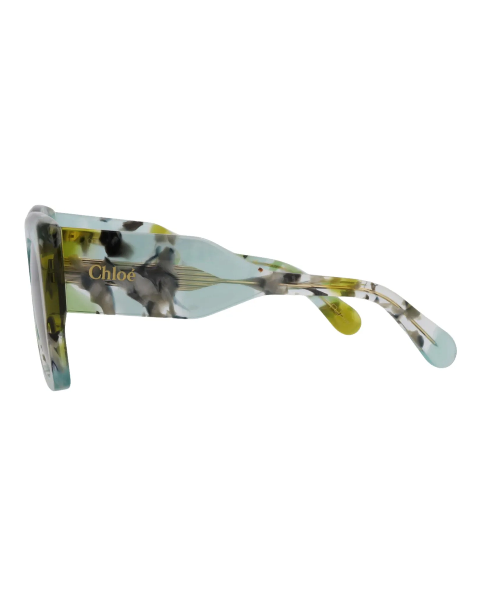 Chloé CH 0252S 30015701 006 Square Plastic Green Sunglasses with Grey Lens sold by Gaffos product image thumbnail 3