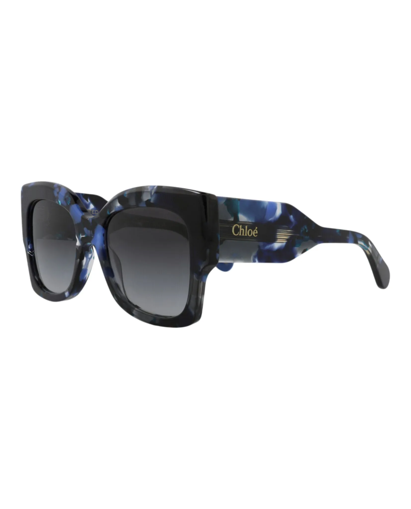 Chloé CH 0252S 30015701 004 Square Plastic Blue Sunglasses with Grey Lens sold by Gaffos product image thumbnail 2