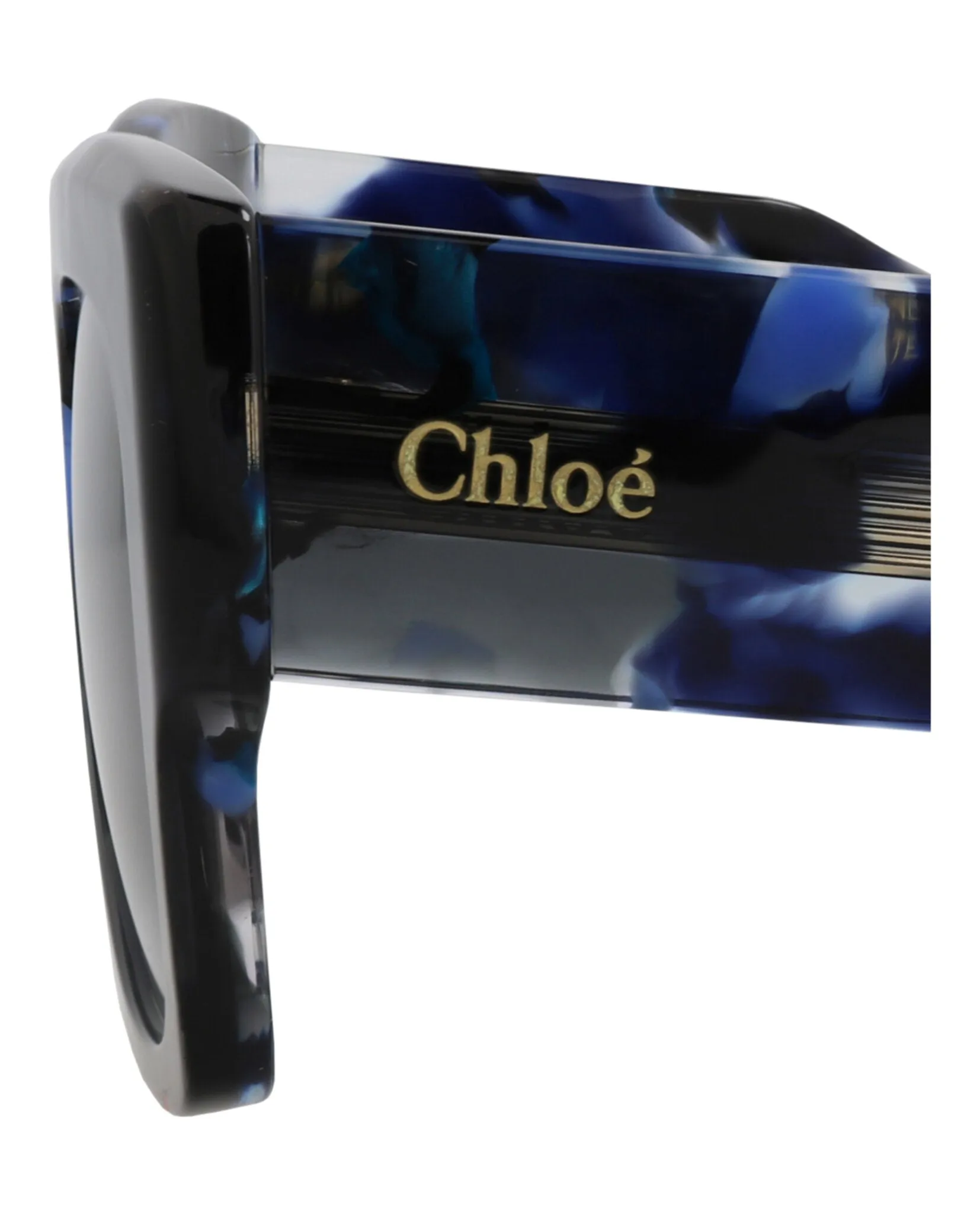 Chloé CH 0252S 30015701 004 Square Plastic Blue Sunglasses with Grey Lens sold by Gaffos product image thumbnail 4