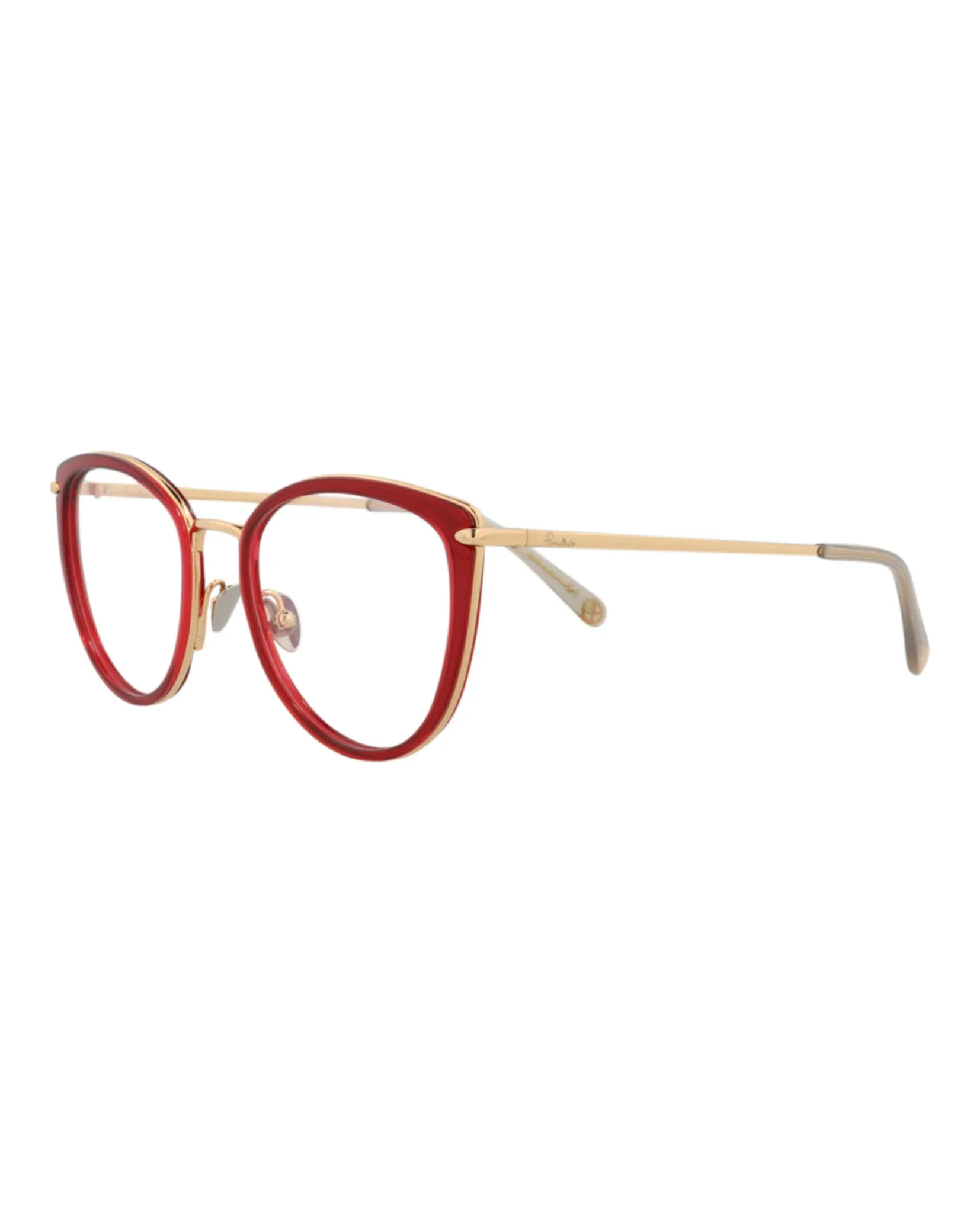 Pomellato PM 0083O 30008665 003 Cat-Eye Plastic Red Optical Frames with Gold Lens sold by Gaffos product image thumbnail 2