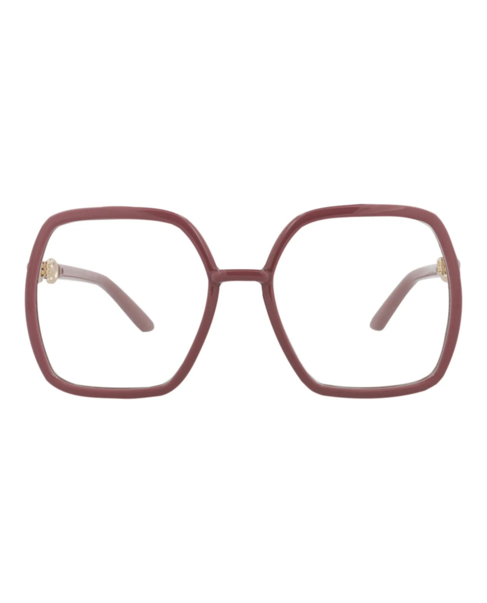 Gucci GG 0890O 30010364 003 Square Plastic Pink Optical Frames with Transparent Lens sold by Gaffos