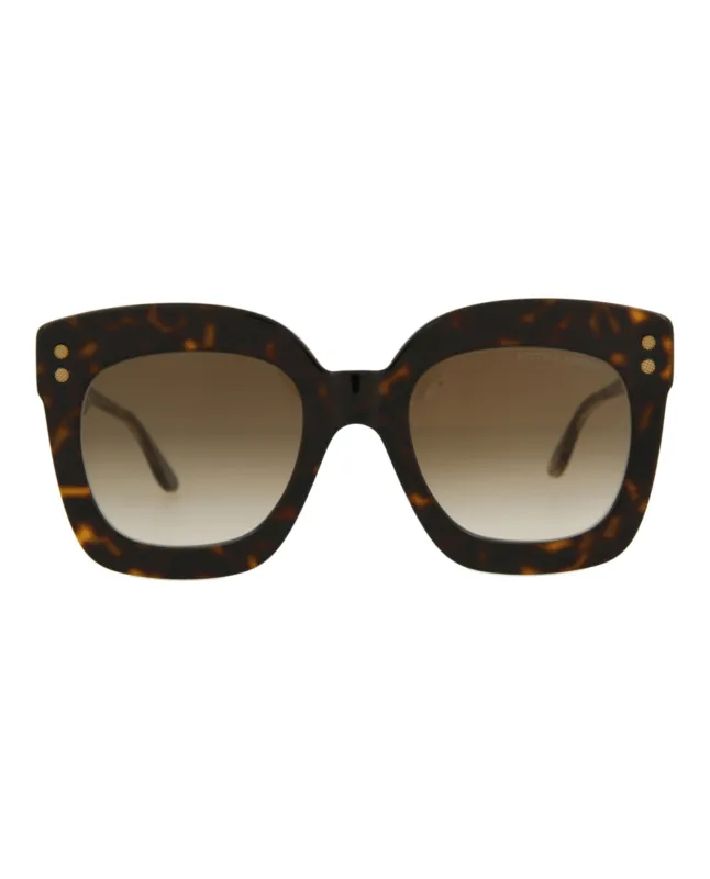 Bottega Veneta BV 0238S 30006513 002 Square Plastic Crystal Sunglasses with Brown Lens sold by Gaffos