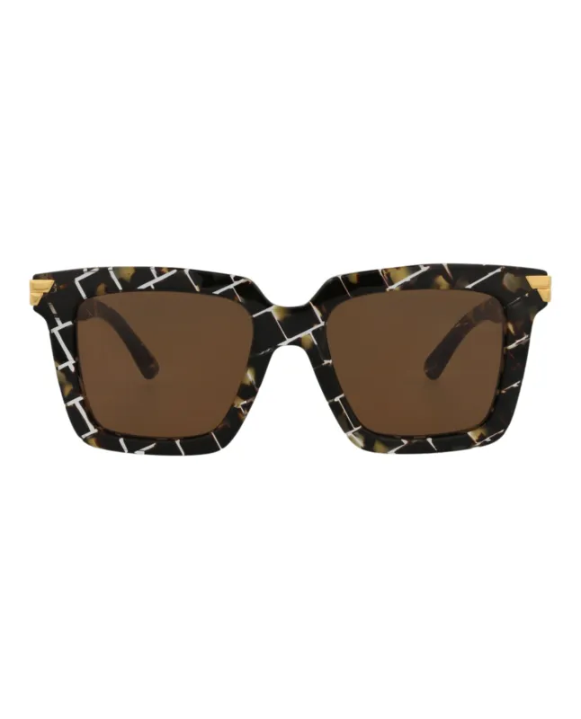 Bottega Veneta BV 1005SA 30008864 002 Square Plastic Havana Sunglasses with Brown Lens sold by Gaffos