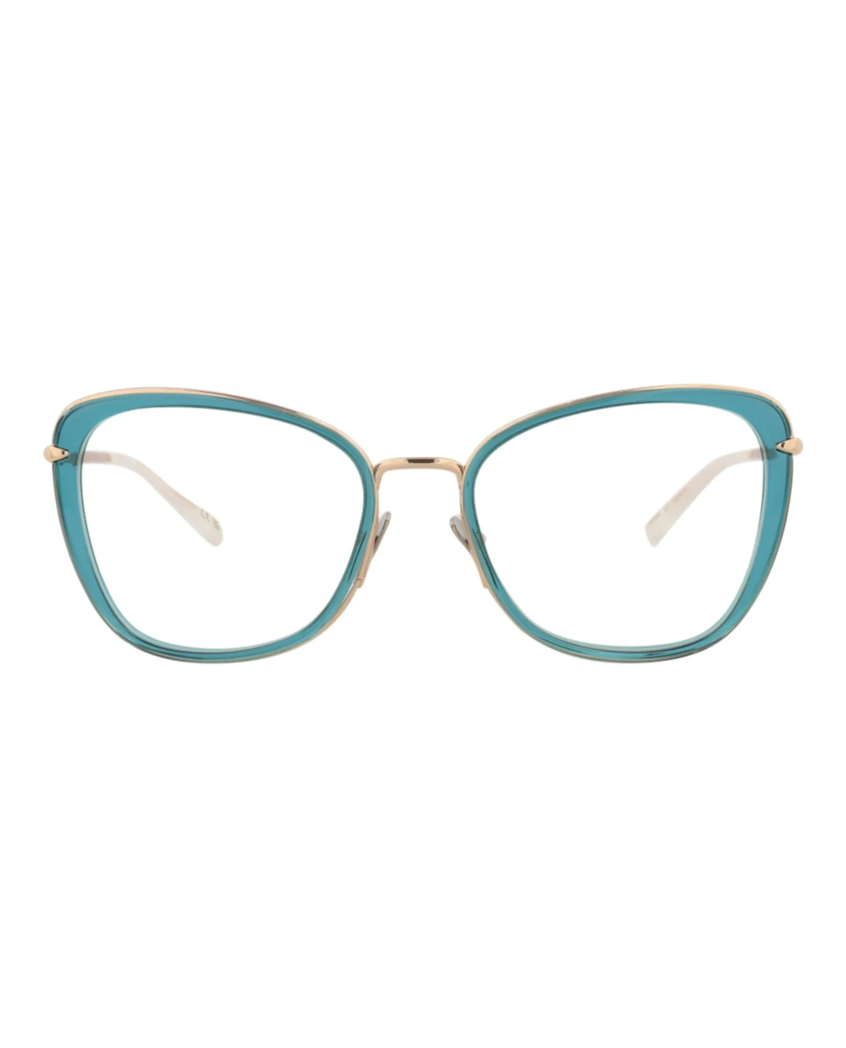Pomellato PM 0084O 30008667 001 Cat-Eye Plastic Gold Optical Frames with Transparent Lens sold by Gaffos