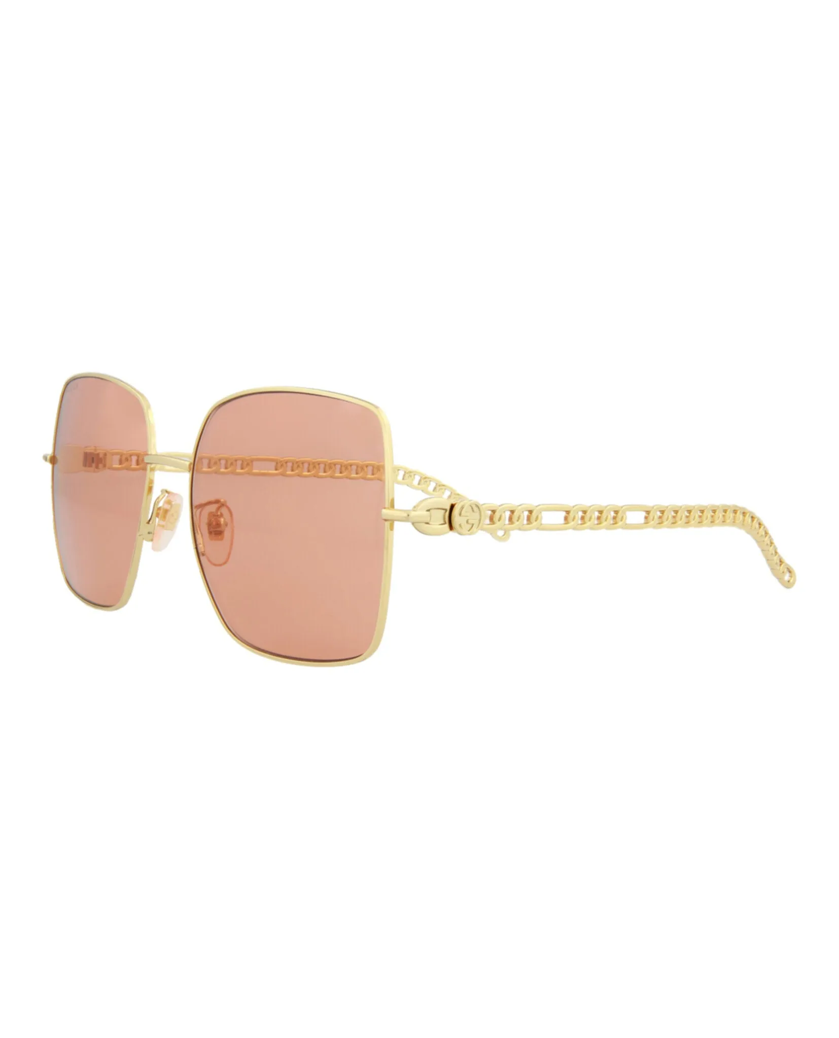 Gucci GG 0724S 30008881 005 Square Metal Gold Sunglasses with Orange Lens sold by Gaffos product image thumbnail 2