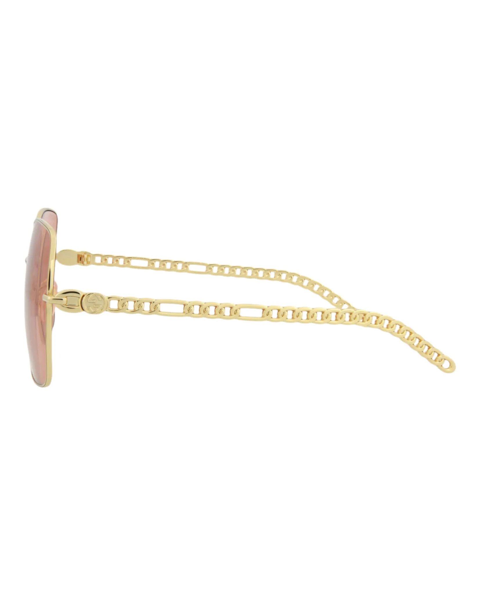 Gucci GG 0724S 30008881 005 Square Metal Gold Sunglasses with Orange Lens sold by Gaffos product image thumbnail 3