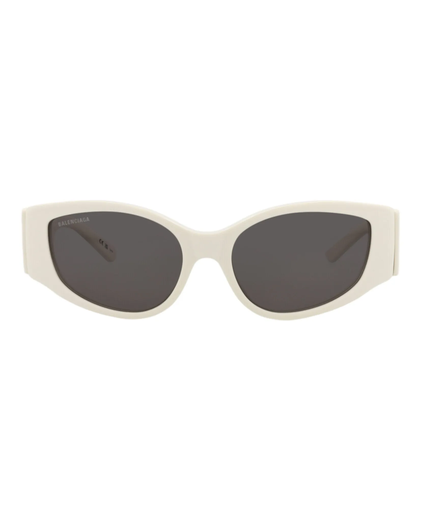 Balenciaga BB 0258S 30013963 003 Cat-Eye Plastic White Sunglasses with Grey Lens sold by Gaffos